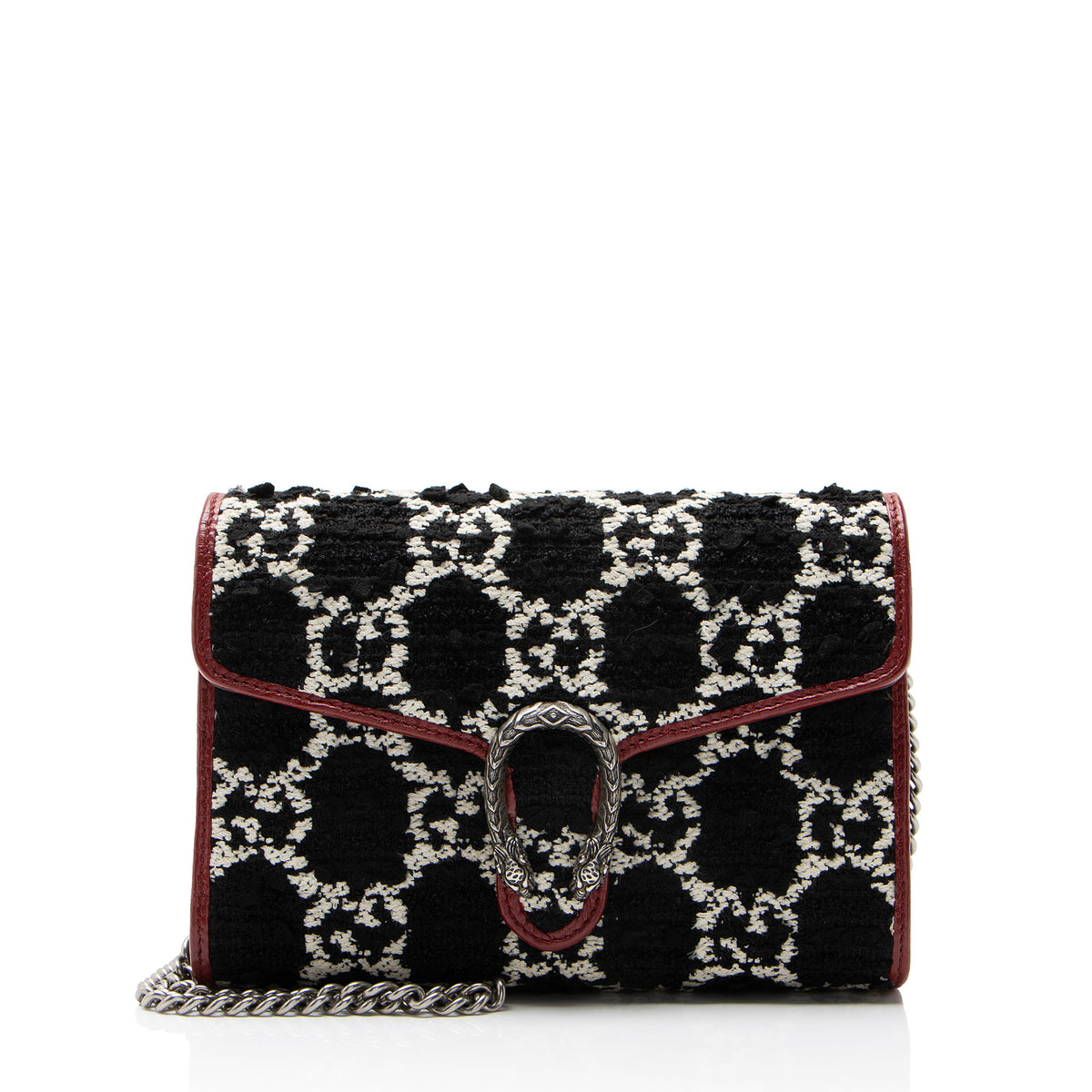 Gucci GG Tweed Dionysus Chain Wallet