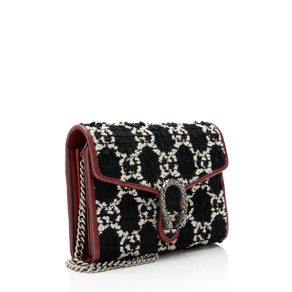 Gucci GG Tweed Dionysus Chain Wallet