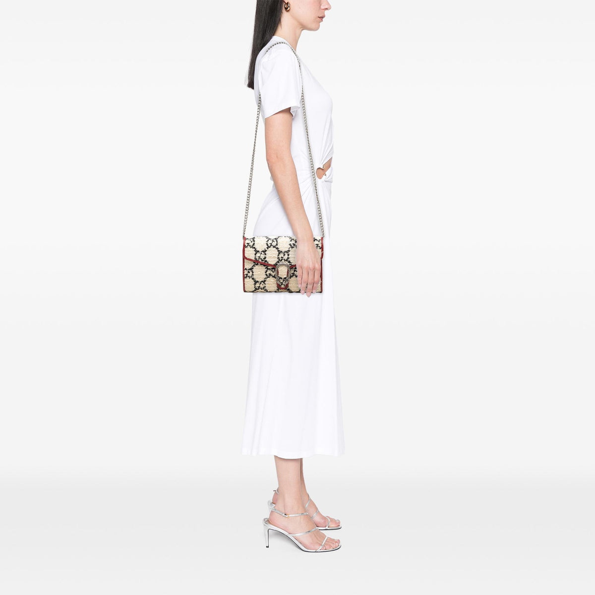 Gucci GG Tweed Dionysus Wallet on Chain