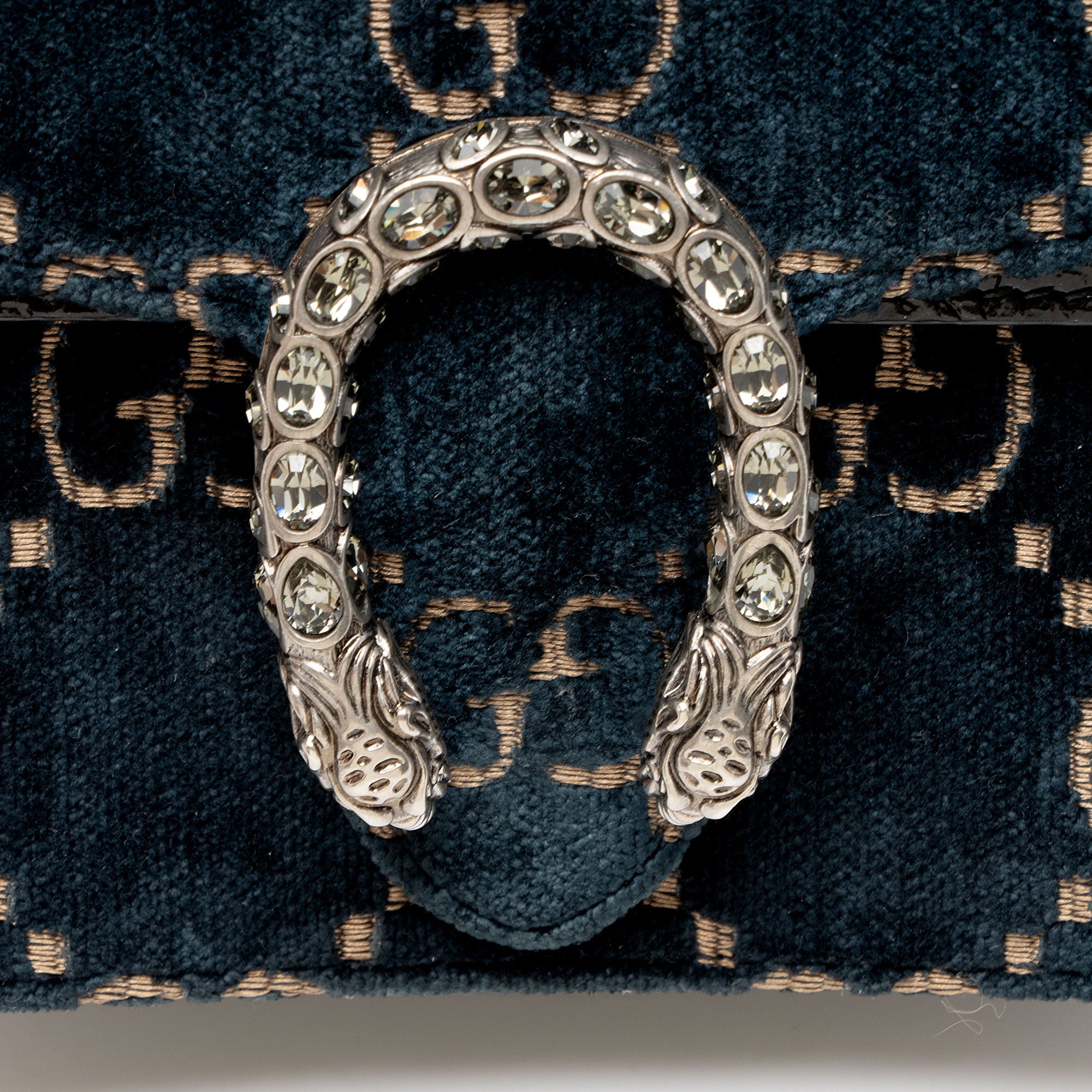 Gucci GG Velvet Crystal Dionysus Mini Shoulder Bag