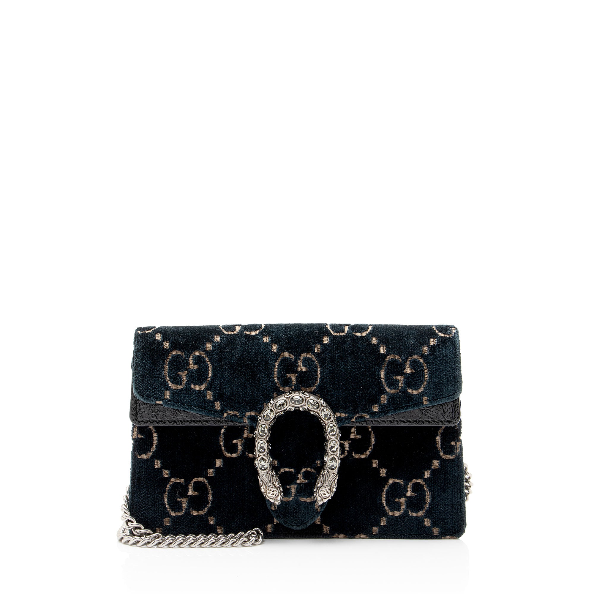 Gucci GG Velvet Crystal Dionysus Mini Shoulder Bag