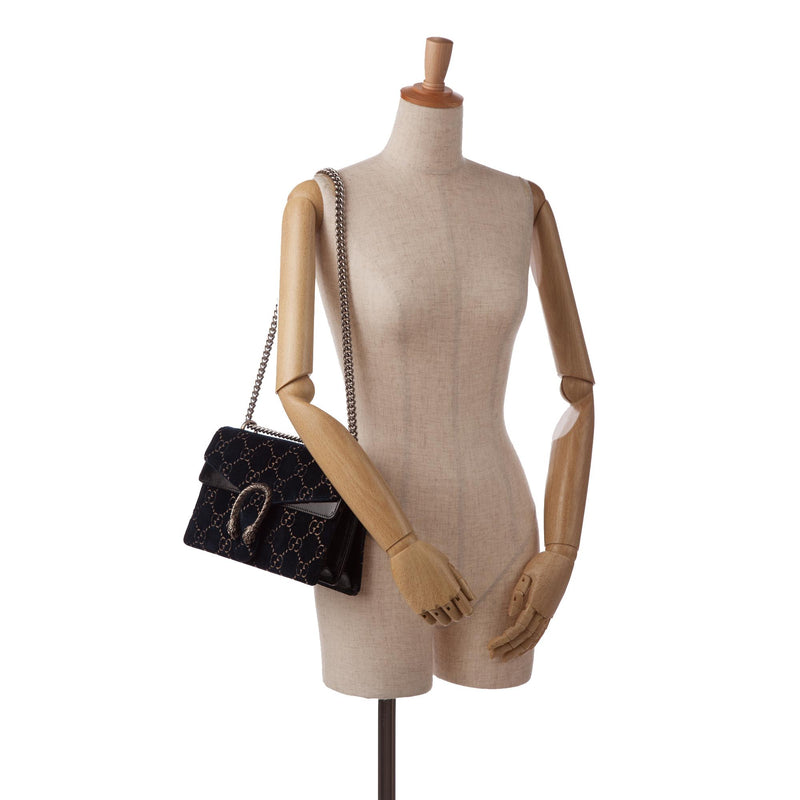 Gucci GG Velvet Dionysus Shoulder Bag SHG lw3cdf LuxeDH