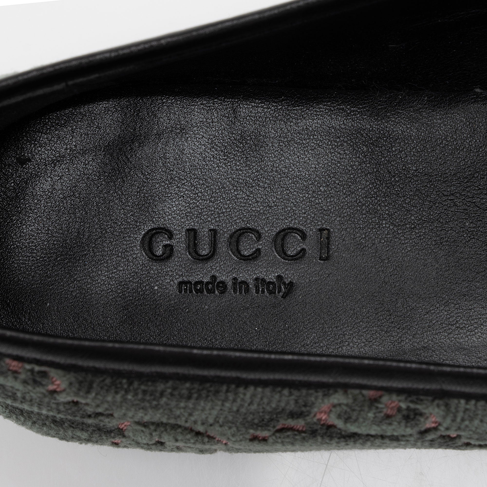 Gucci GG Velvet Horsebit Jordaan Loafers - Size 7.5 / 37.5 (SHF-CwVrAN)