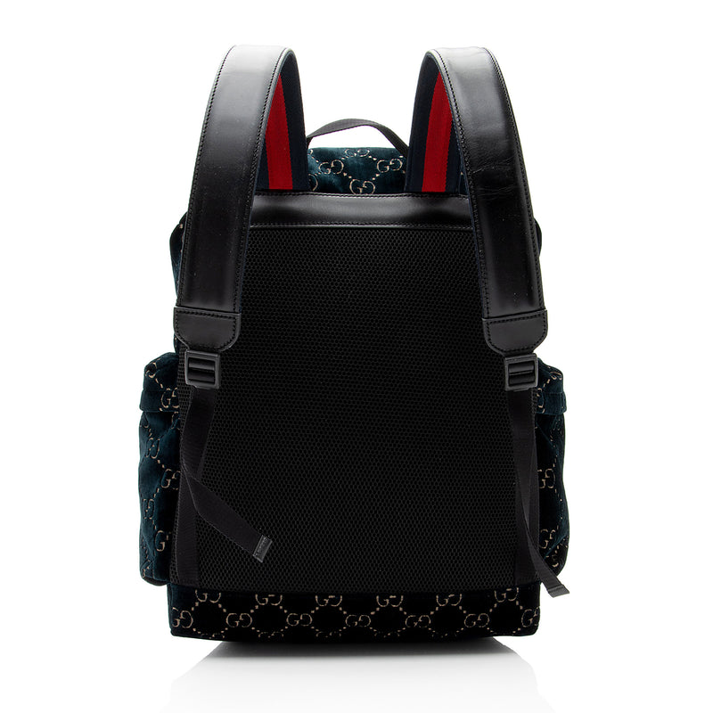 Gucci top velvet backpack