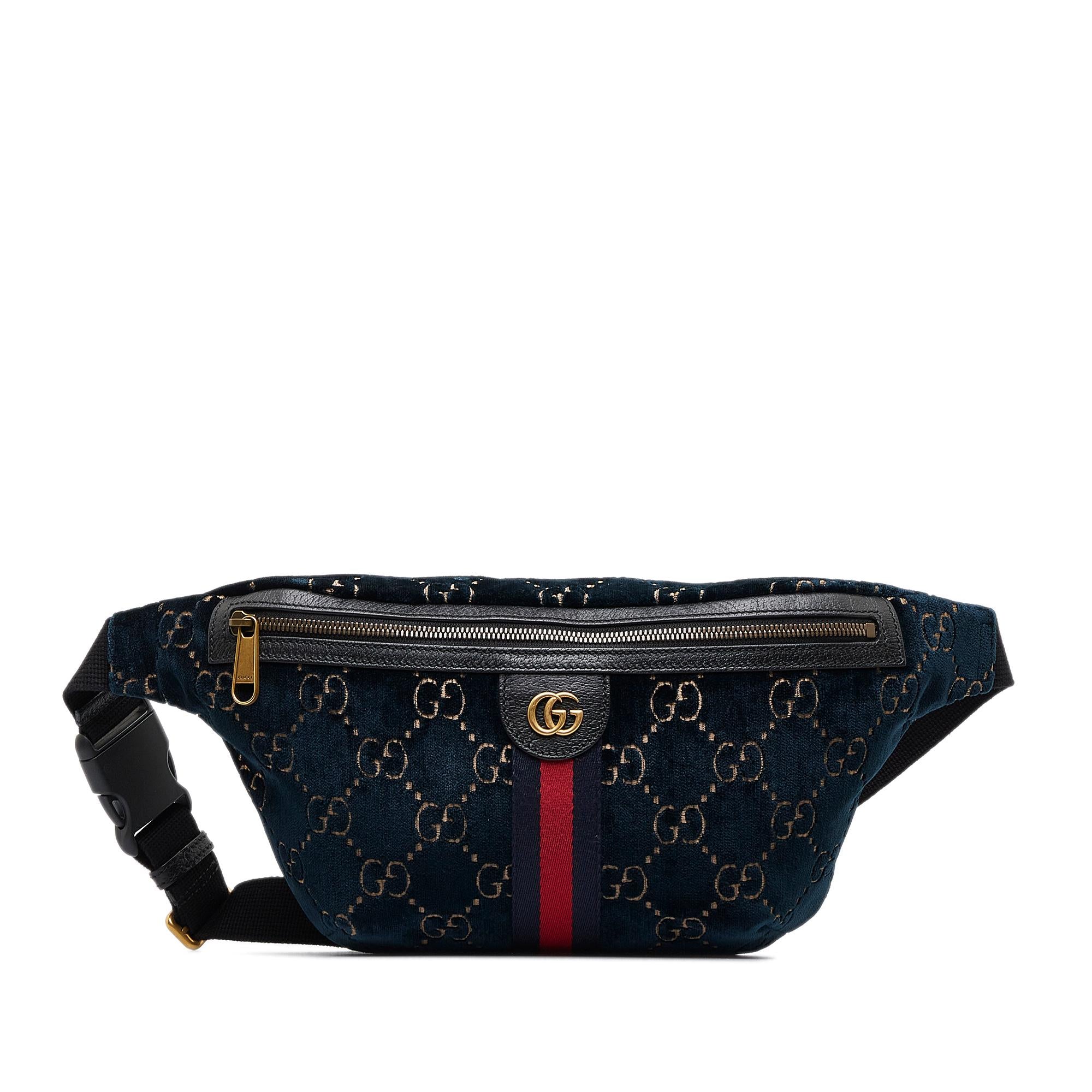 Gucci GG Velvet Ophidia Belt Bag (SHG-SZqQoe)