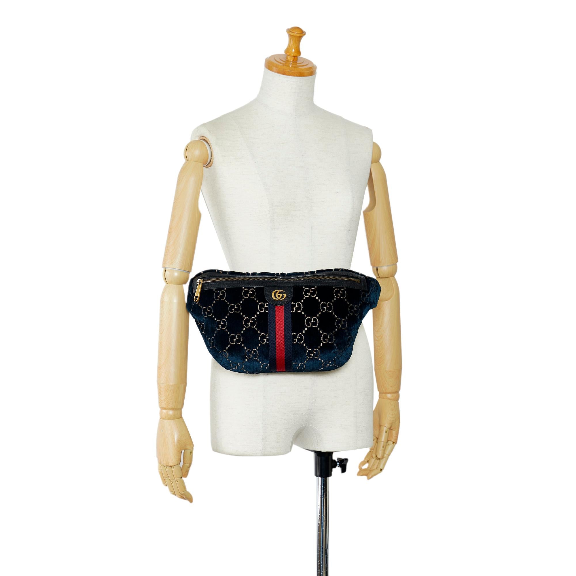 Gucci GG Velvet Ophidia Belt Bag (SHG-SZqQoe)