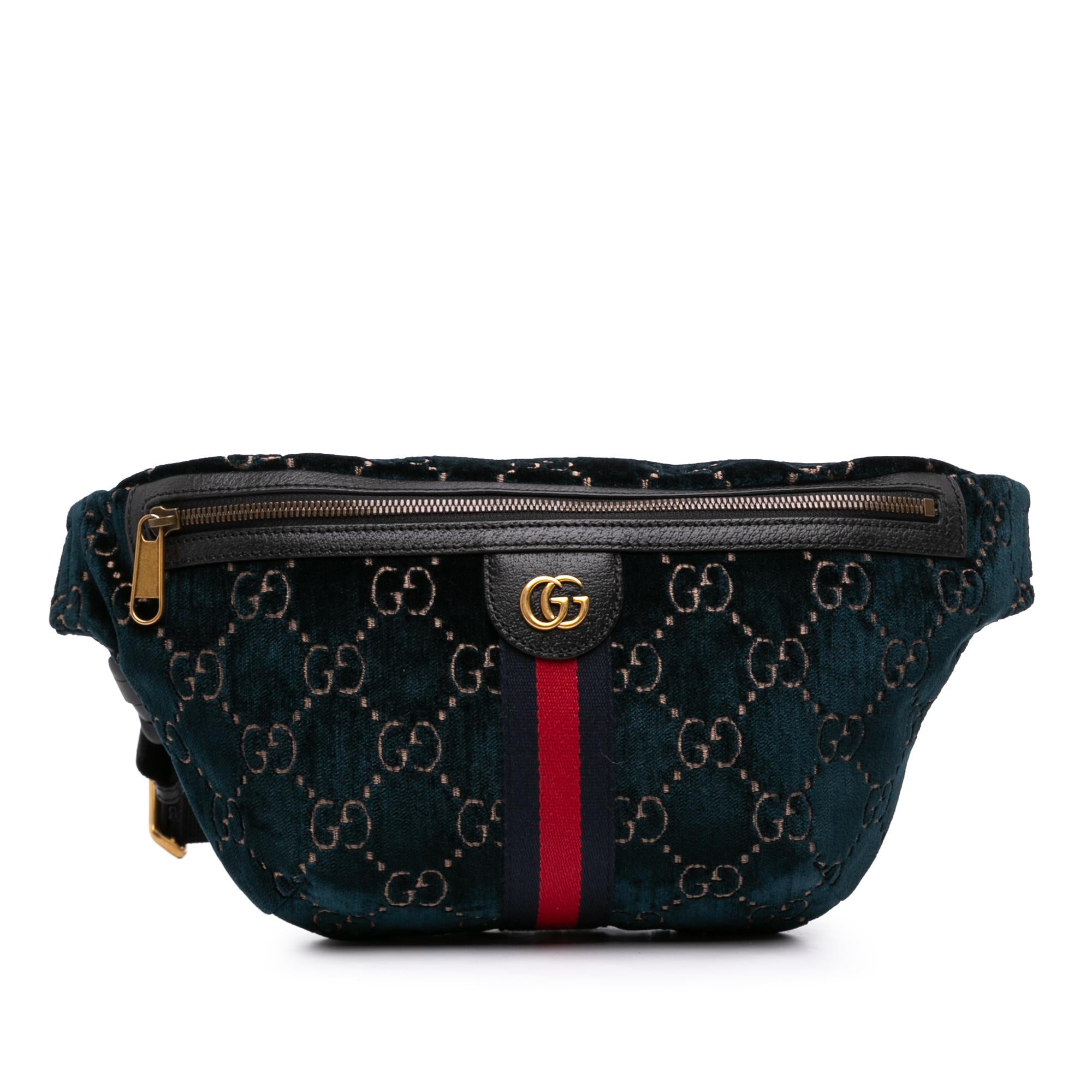 Gucci GG Velvet Ophidia Belt Bag