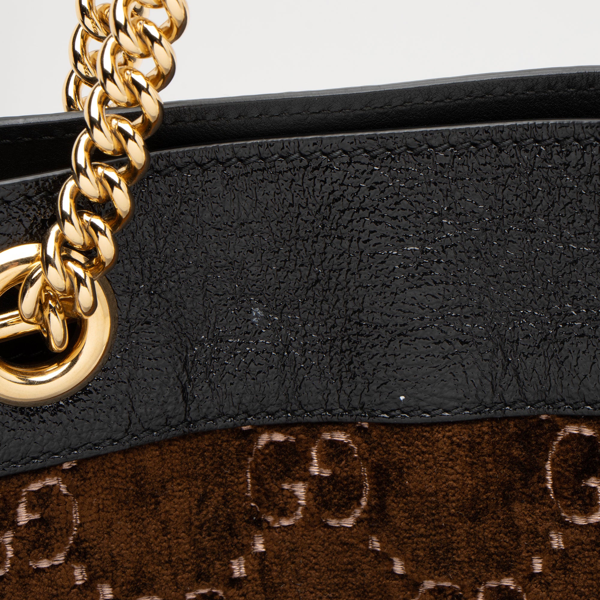 Gucci GG Velvet Rajah Large Tote (SHF-n1PHcG)