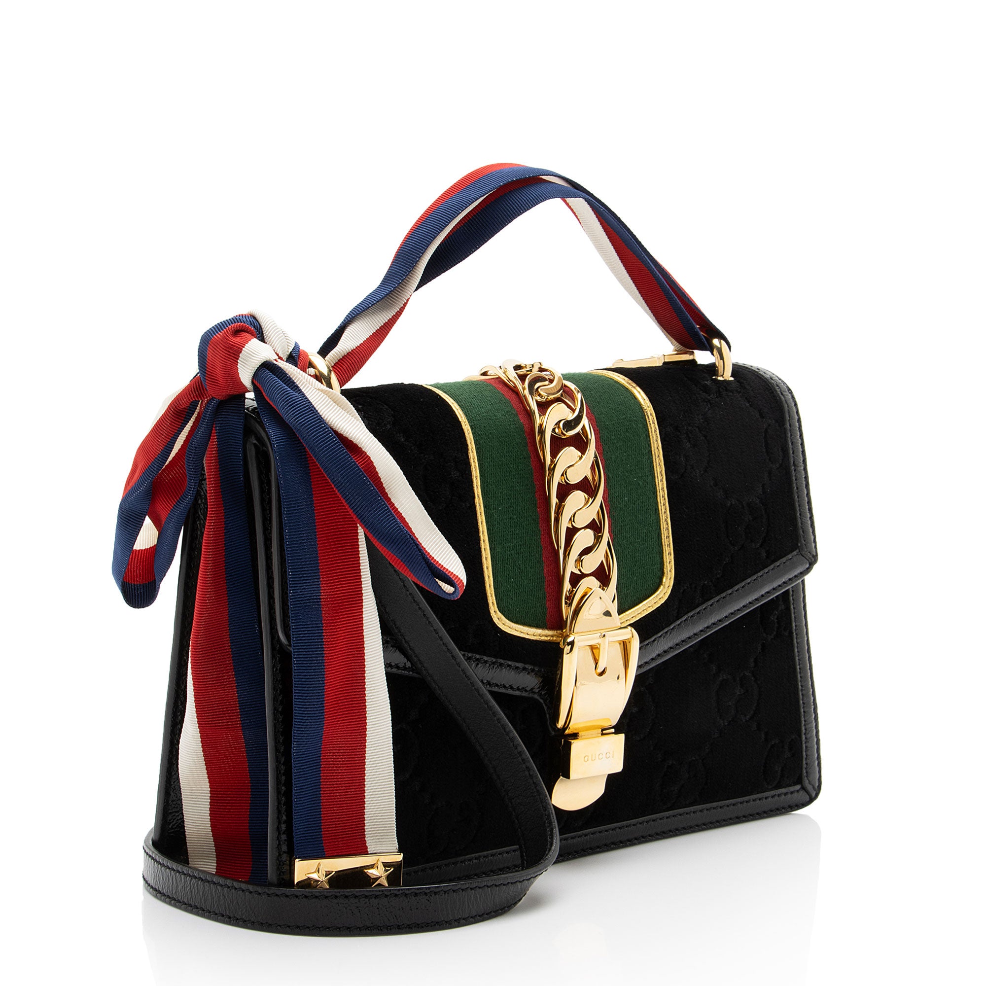 Gucci GG Velvet Sylvie Small Shoulder Bag
