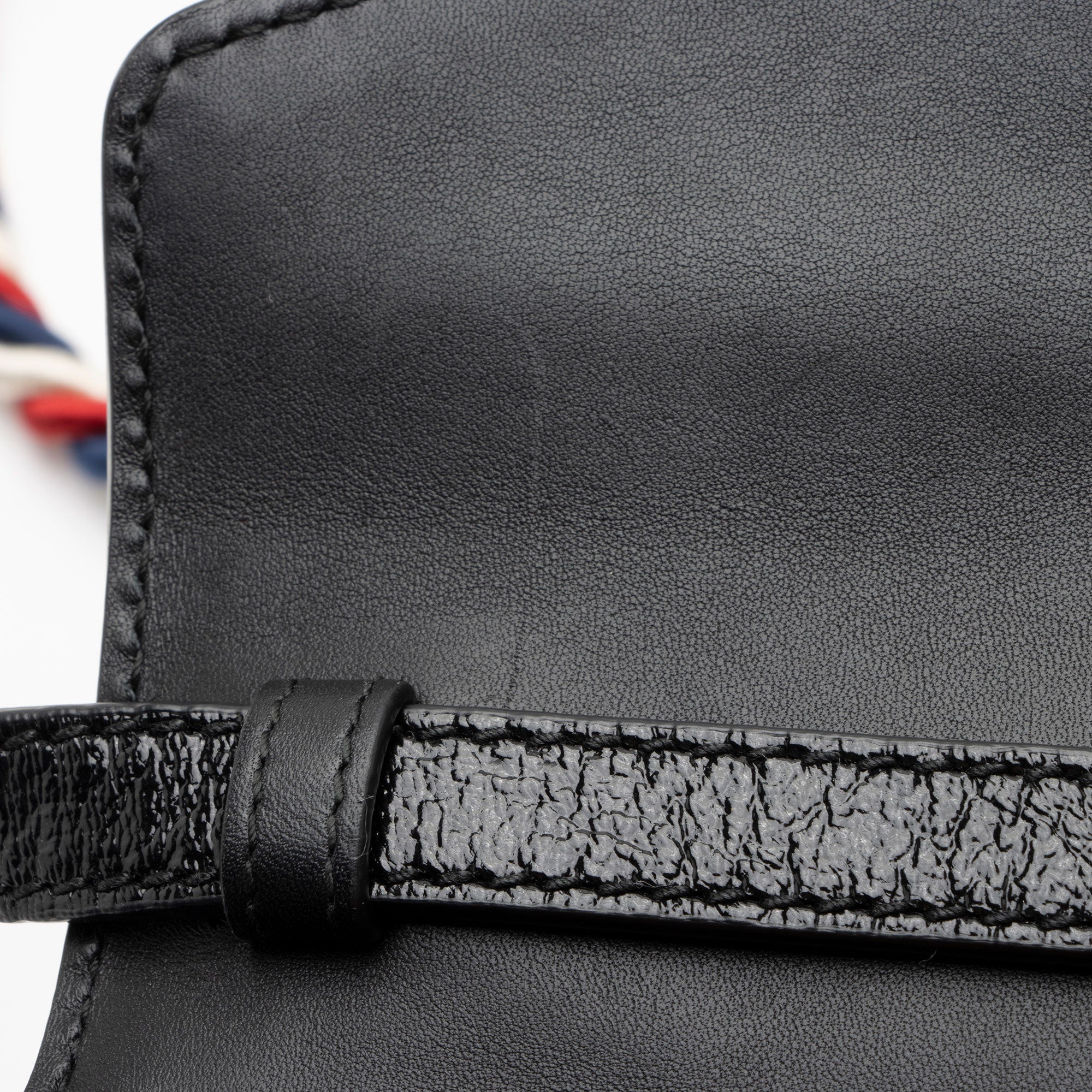 Gucci GG Velvet Web Sylvie Mini Top Handle (SHF-G3UDXc)
