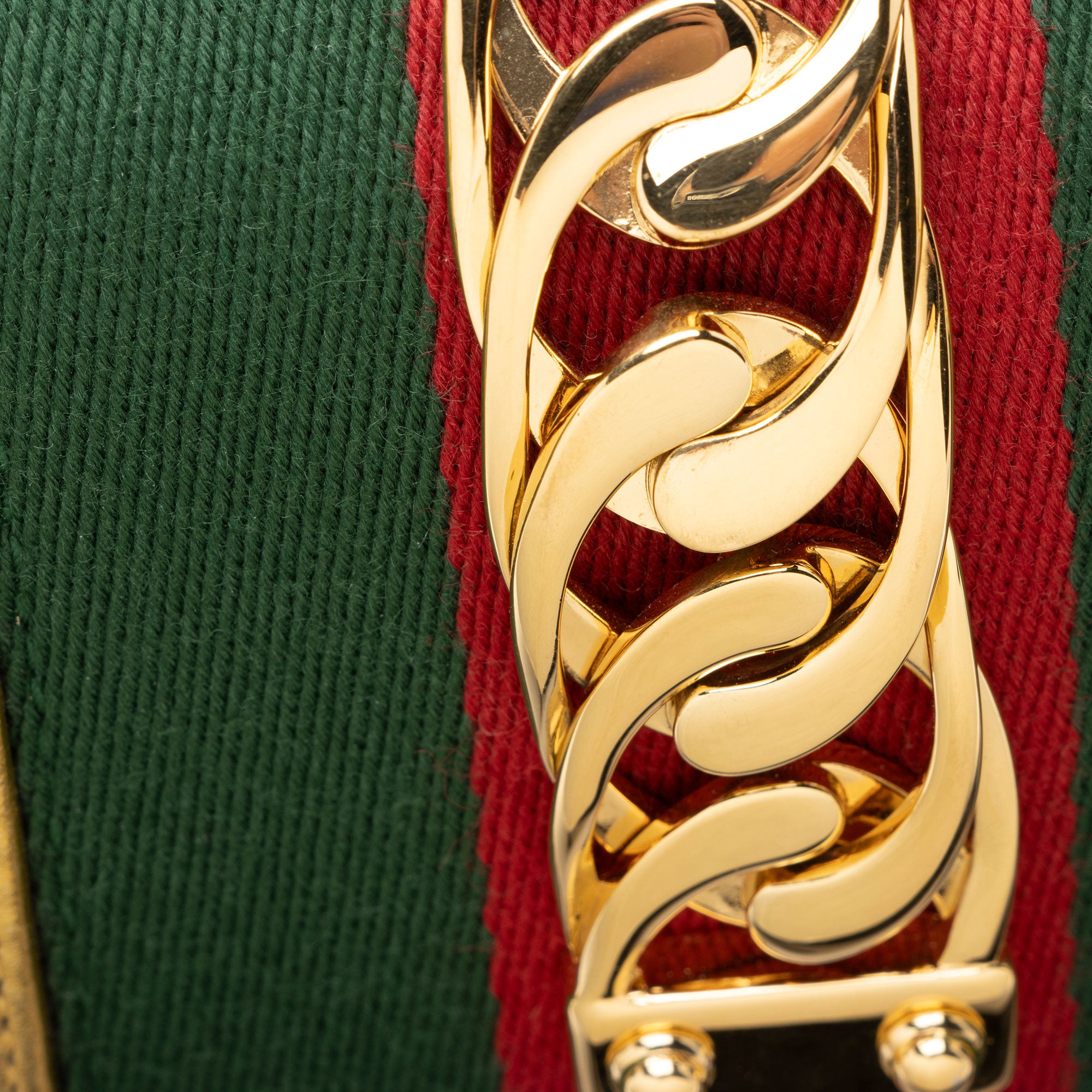 Gucci GG Velvet Web Sylvie Mini Top Handle (SHF-G3UDXc)
