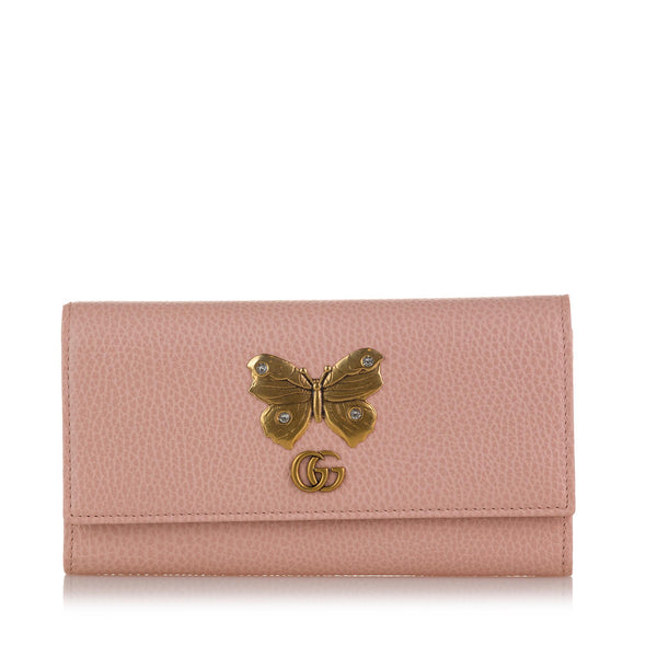 Gucci Garden GG Marmont Butterfly Wallet (SHG-6LW44x)