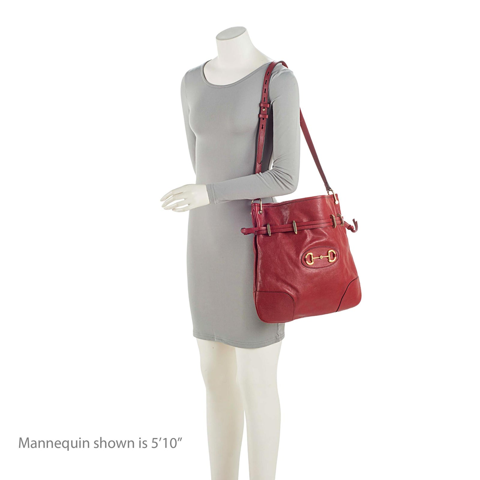 Gucci Glazed Calfskin Horsebit 1955 Morsetto Drawstring Shoulder Bag LuxeDH