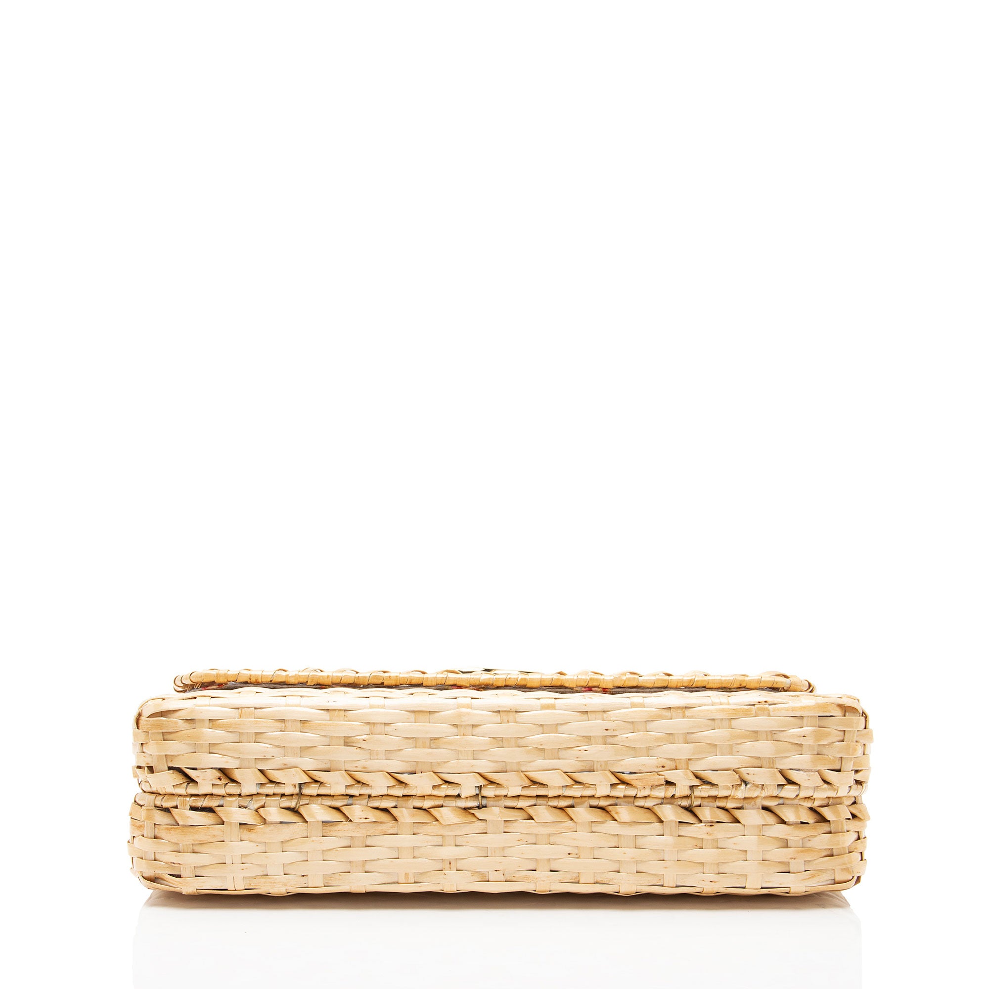 Gucci Glazed Wicker Cestino Linea Small Shoulder Bag