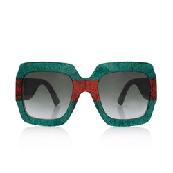 Gucci square glitter sunglasses new arrivals