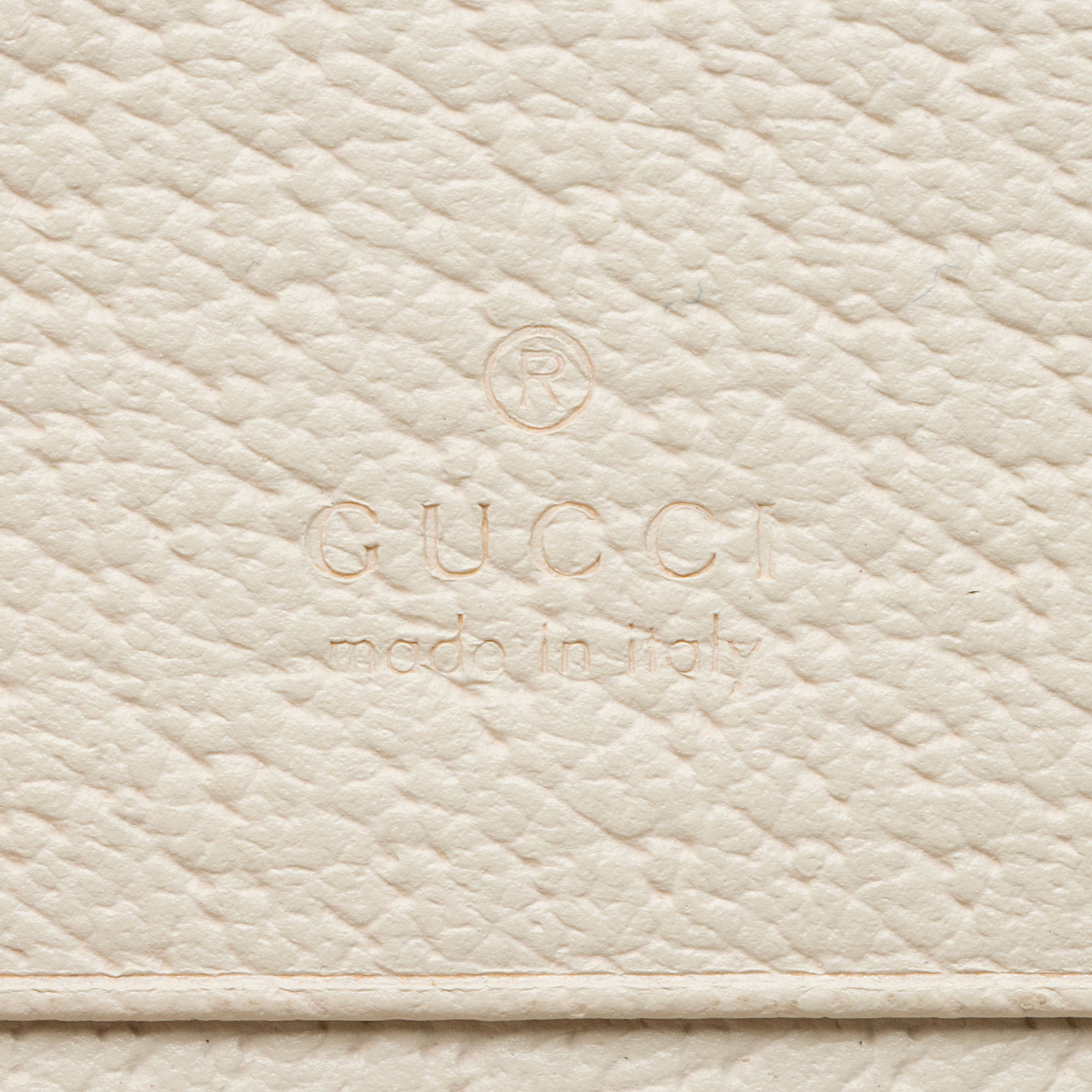 Gucci Grained Calfskin Bamboo Diana Compact Wallet