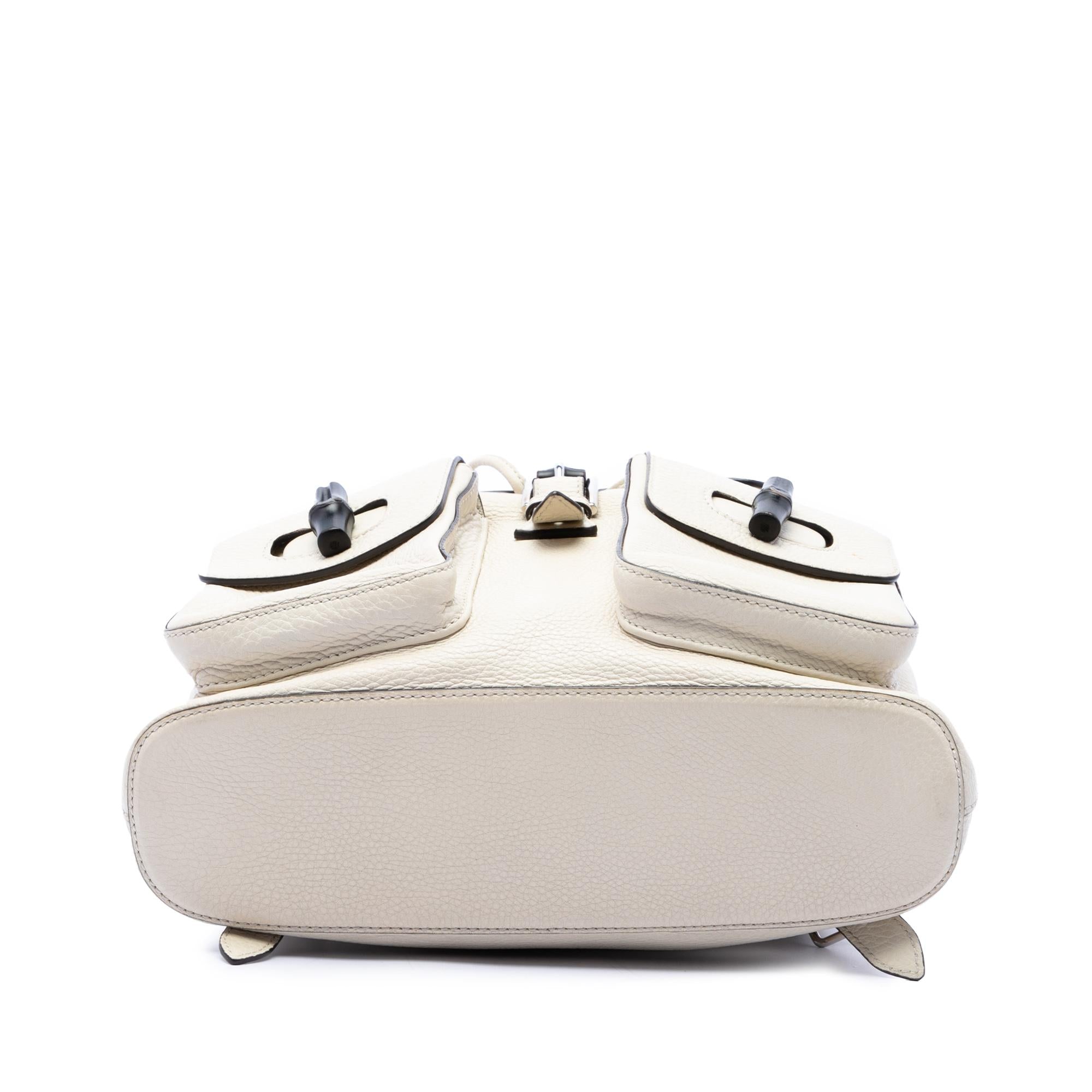 Gucci Grained Calfskin Bamboo Tassel Backpack
