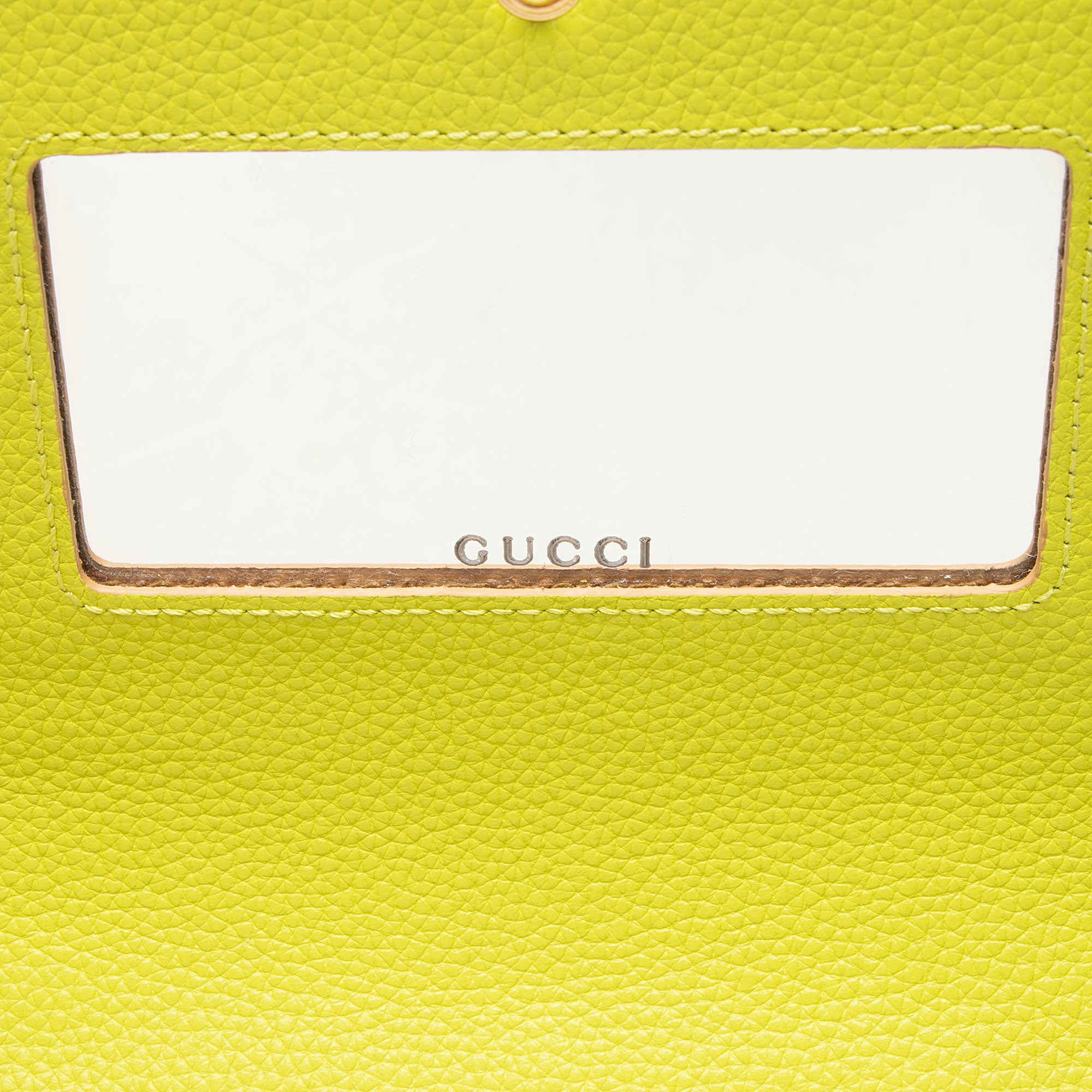 Gucci Grained Calfskin Bicolor GG Marmont Mini Wallet on Chain