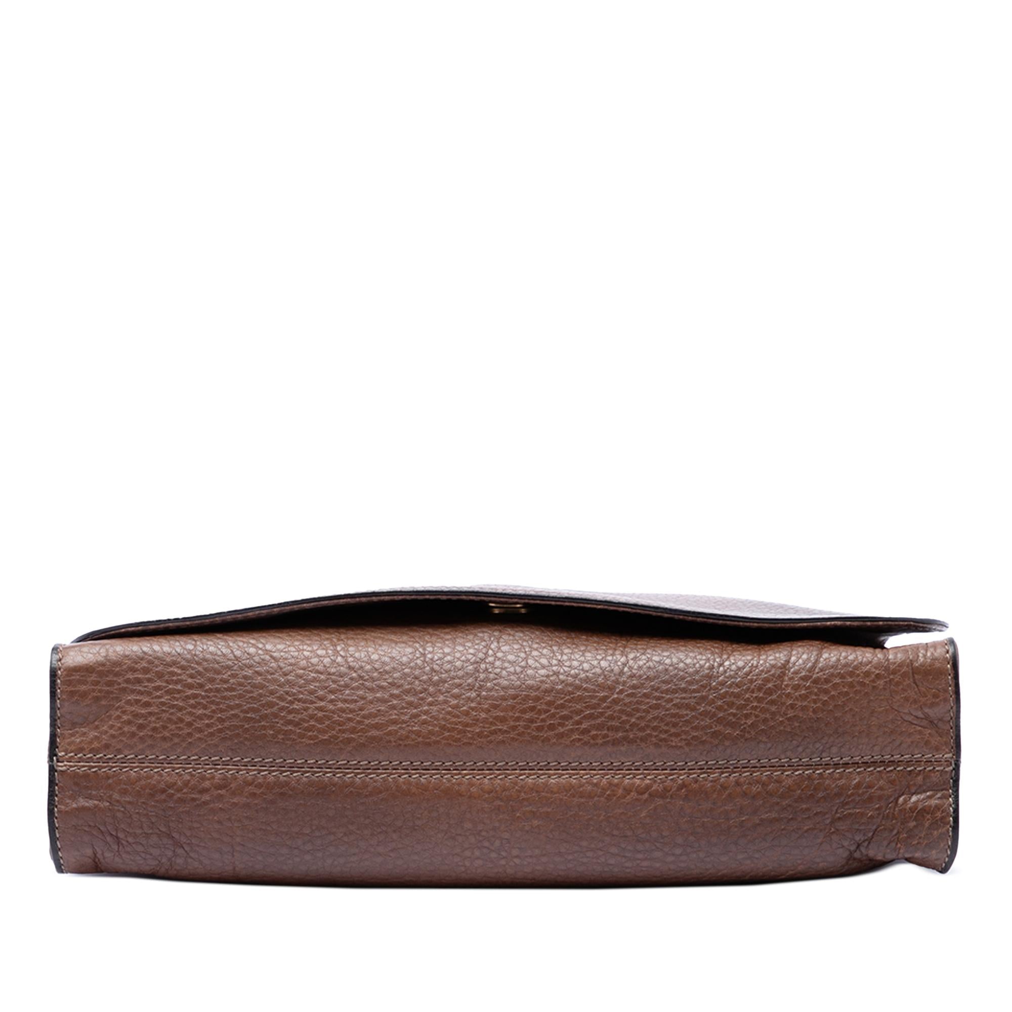 Gucci Grained Calfskin Harness Shoulder Bag