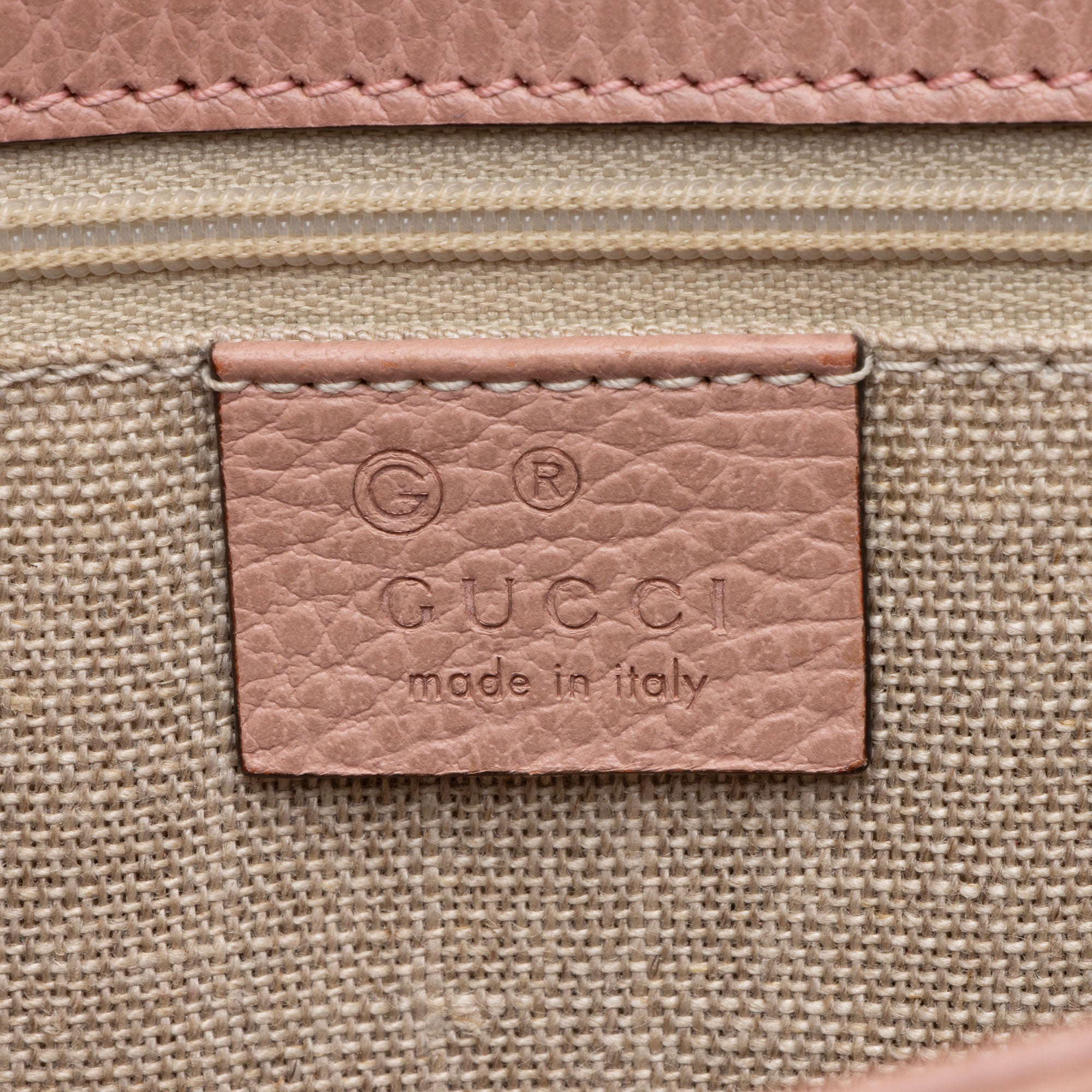 Gucci Grained Calfskin Interlocking G Medium Shoulder Bag