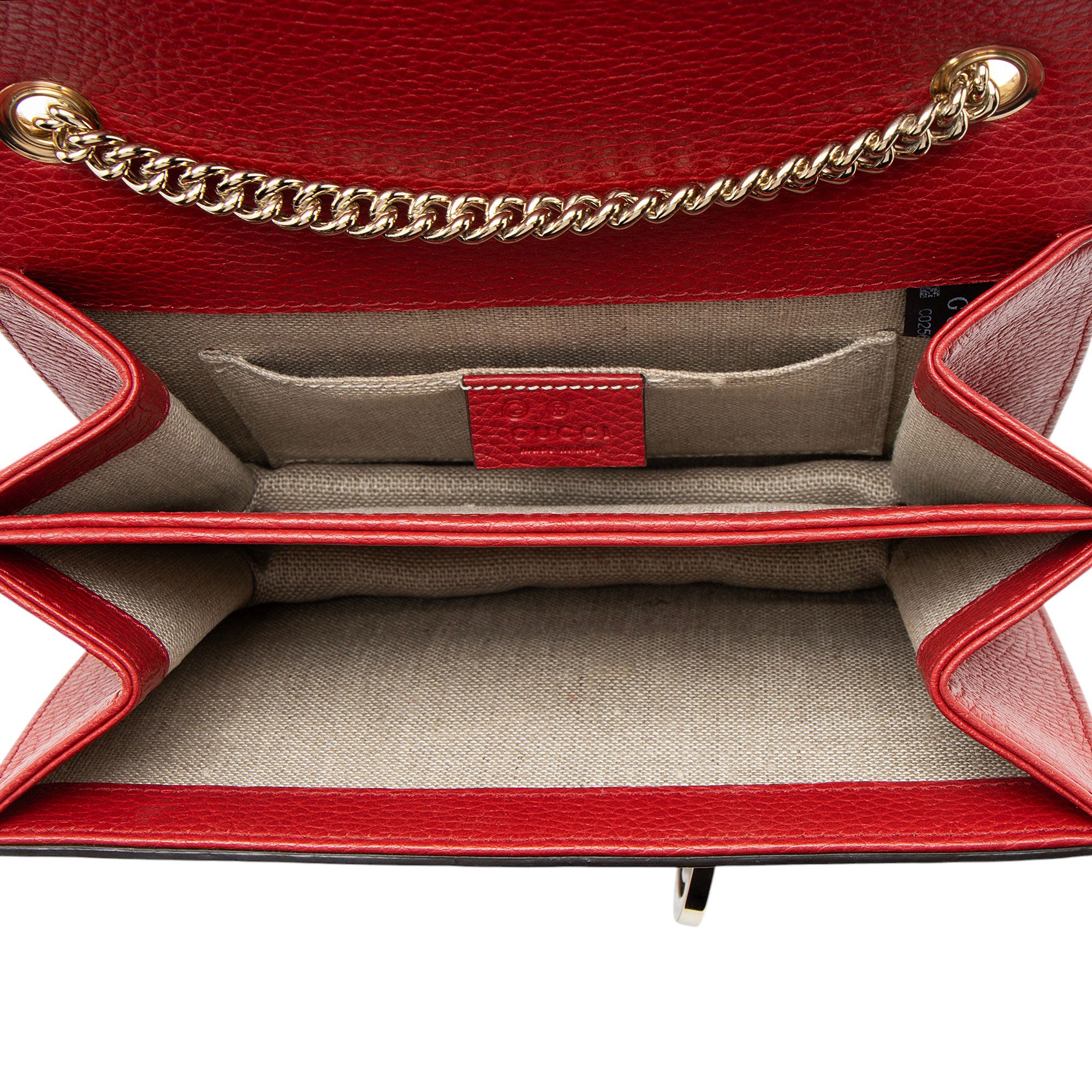 Gucci Grained Calfskin Interlocking G Small Shoulder Bag