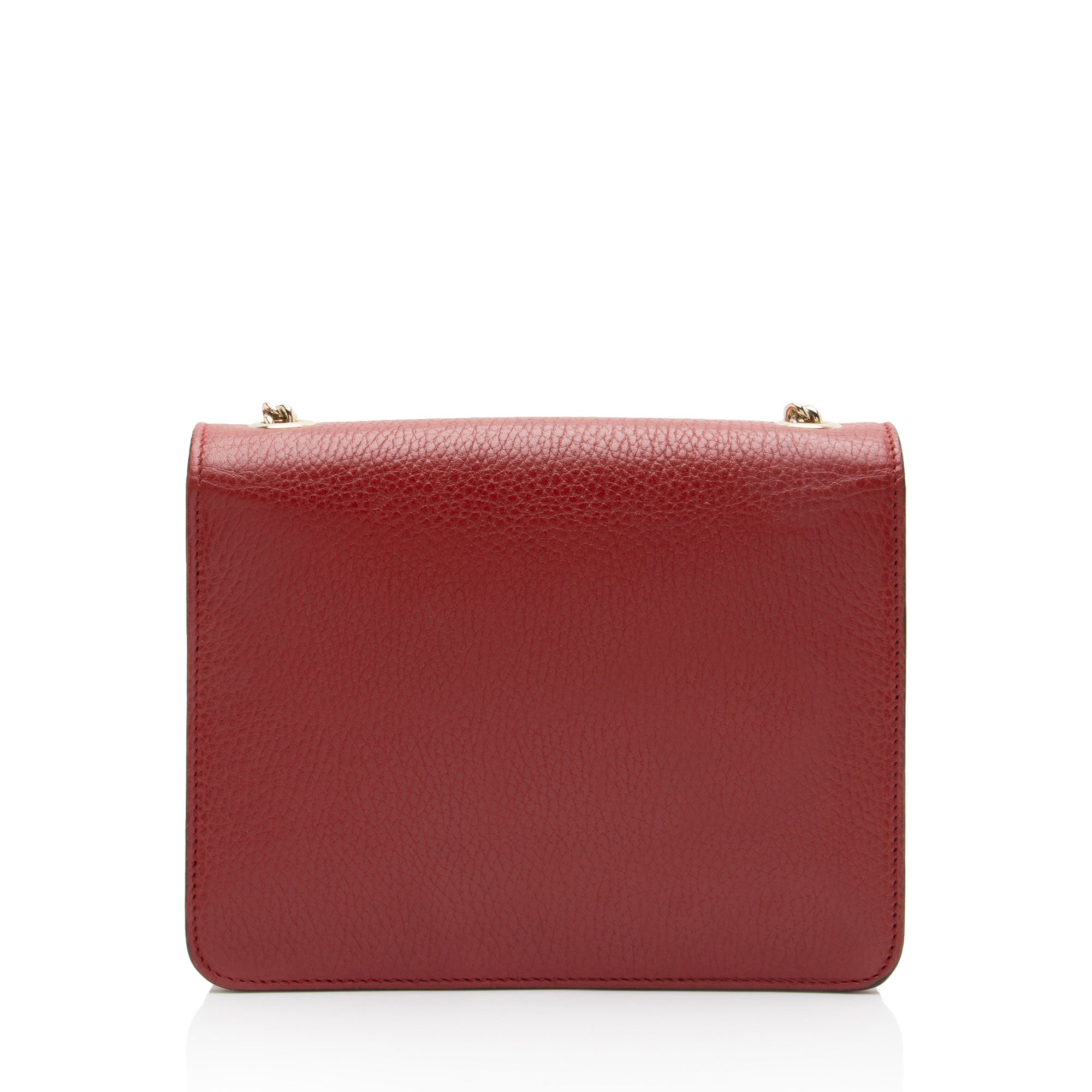 Gucci Grained Calfskin Interlocking G Small Shoulder Bag