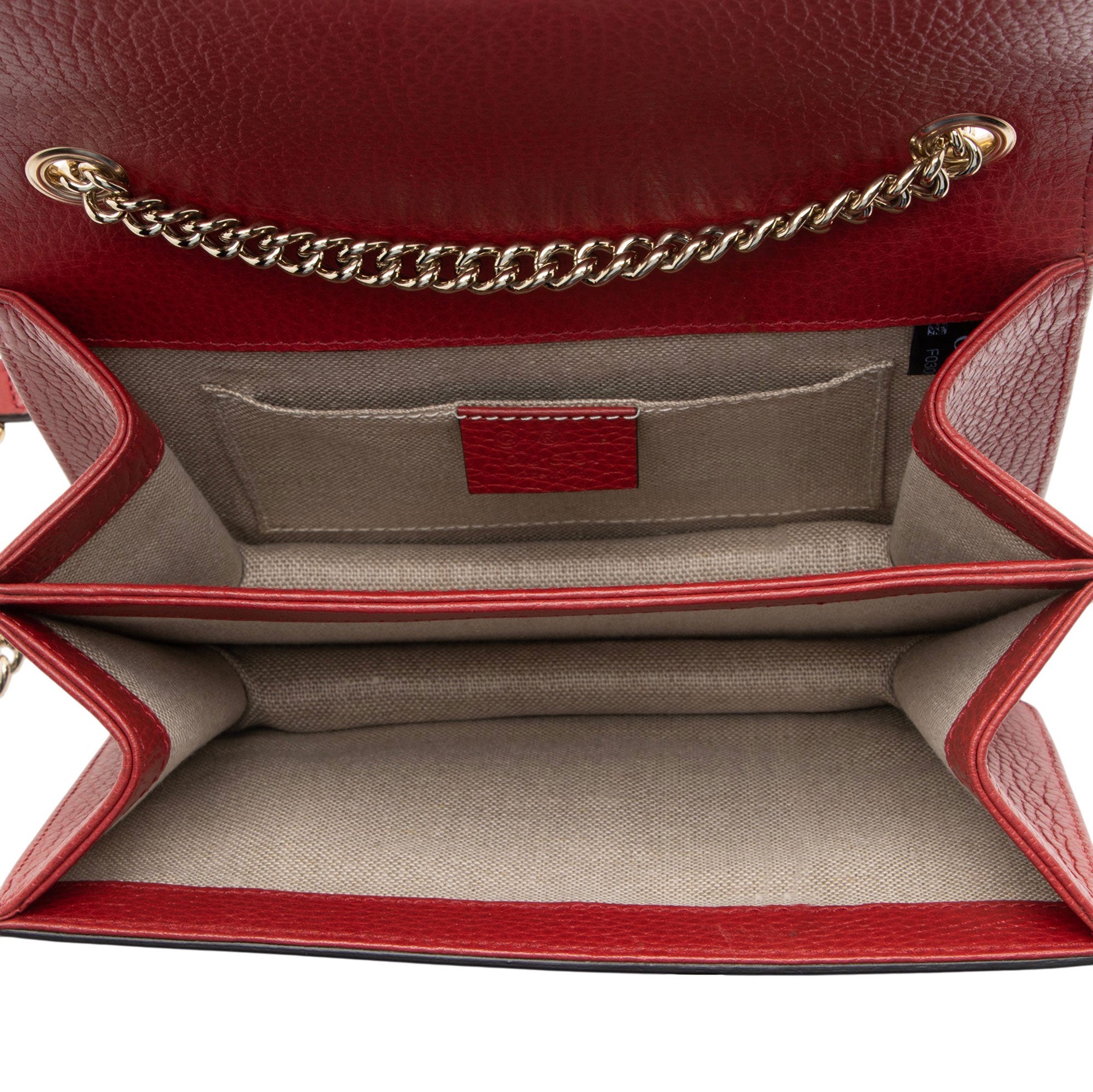 Gucci Grained Calfskin Interlocking G Small Shoulder Bag