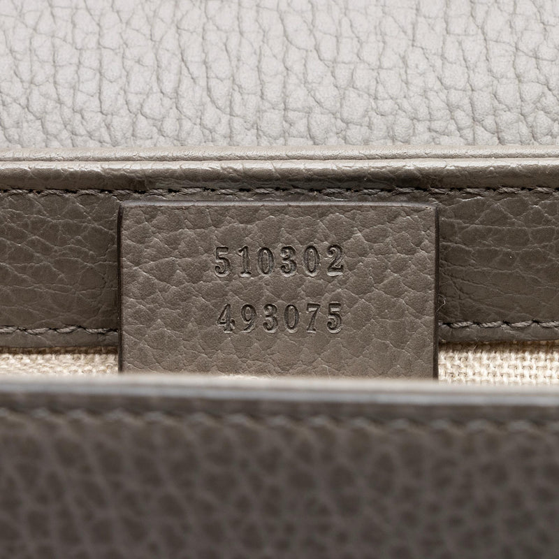 Gucci Calfskin Interlocking G Top Handle Small Shoulder Bag (SHF-gs8UTn)