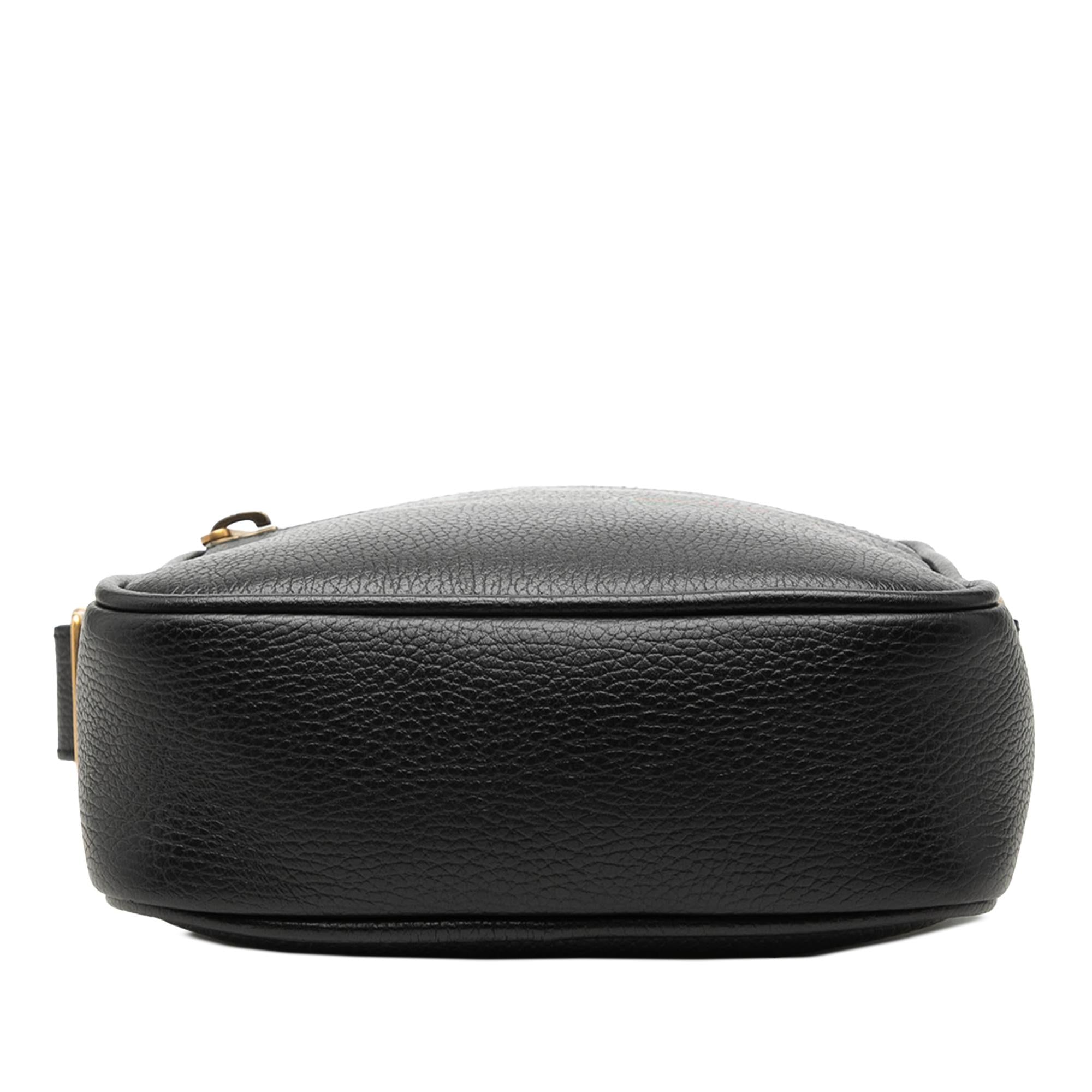 Gucci Grained Calfskin Logo Crossbody
