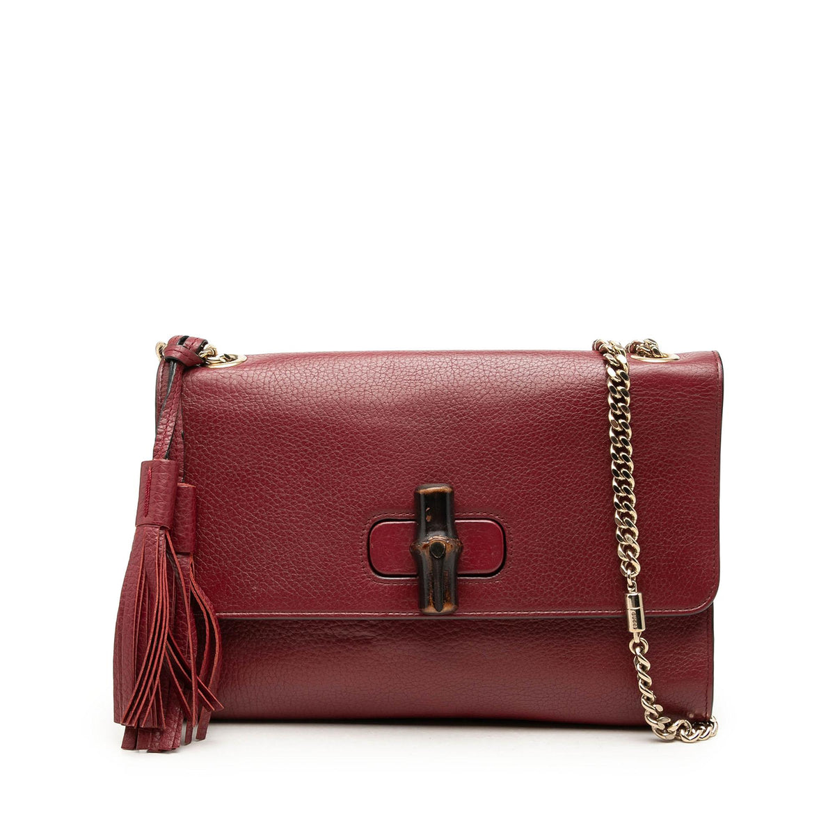 Gucci Grained Calfskin Logo Half Moon Crossbody