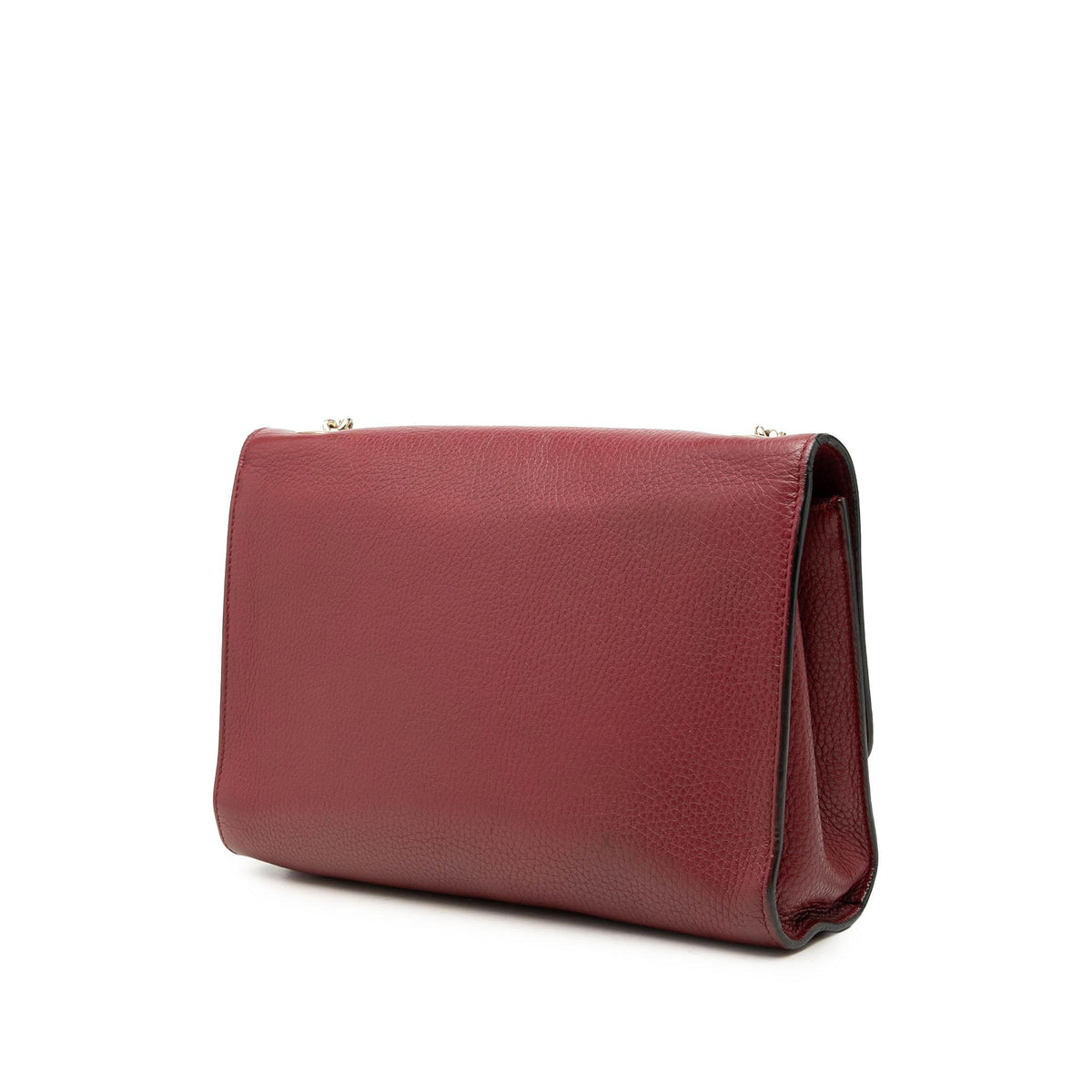 Gucci Grained Calfskin Logo Half Moon Crossbody