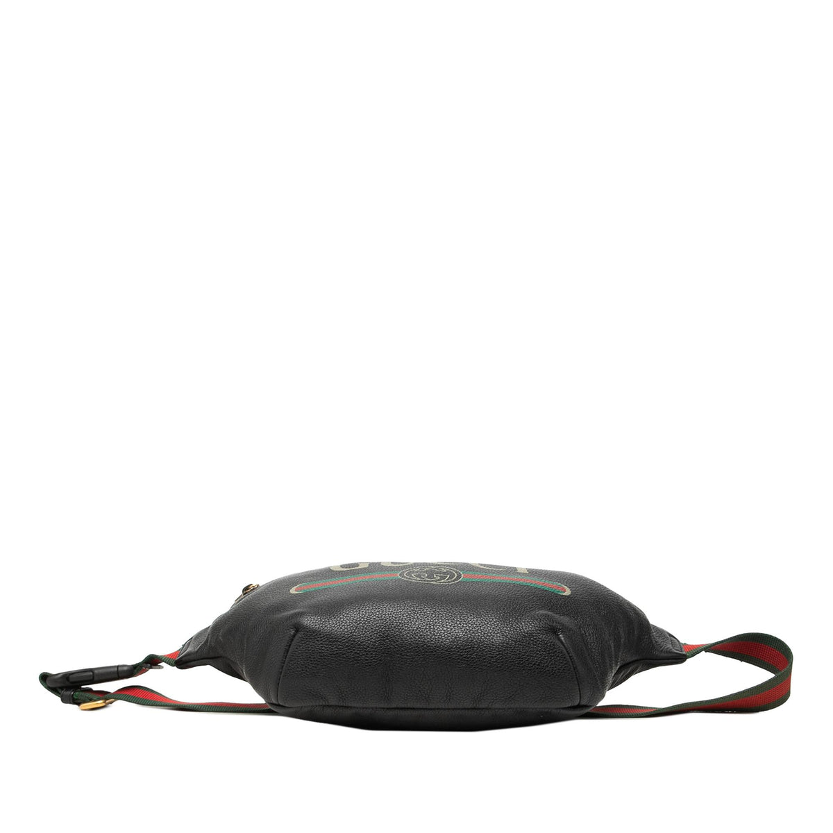 Gucci Grained Calfskin Web Logo Belt Bag