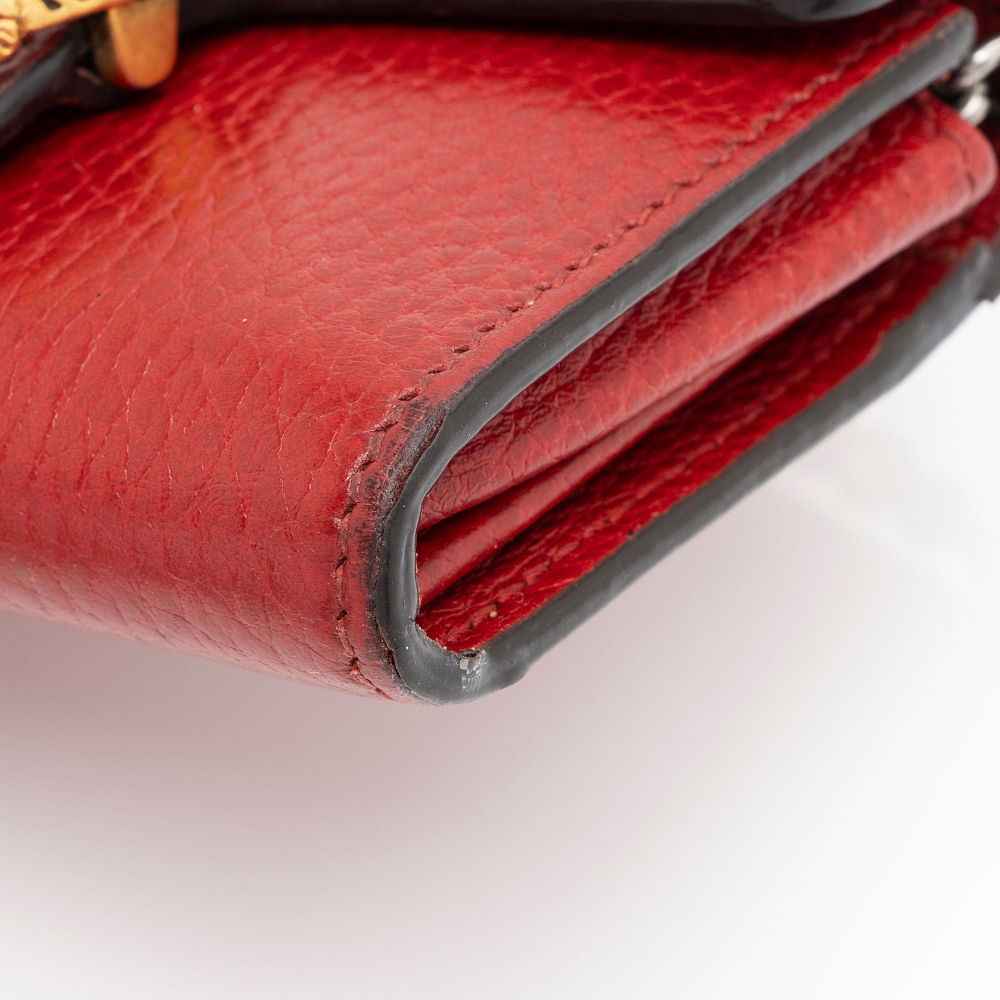 Gucci Grained Leather Dionysus Card Case Chain Bag (SHF-l9jmCE)