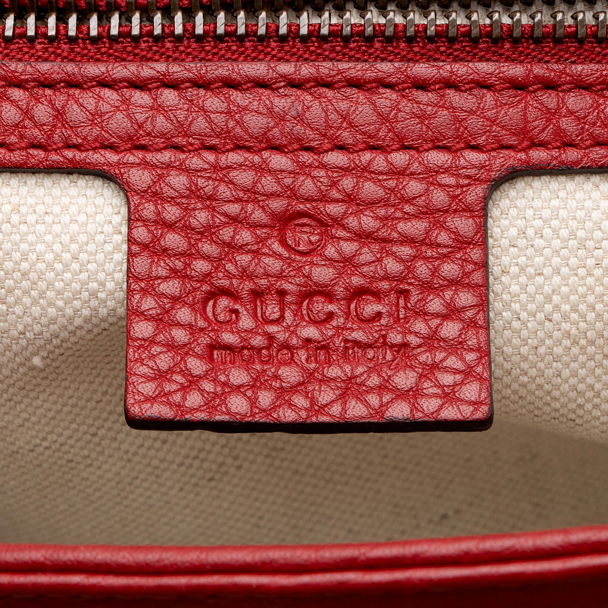 Gucci Grained Leather GG Marmont Large Flap Shoulder Bag