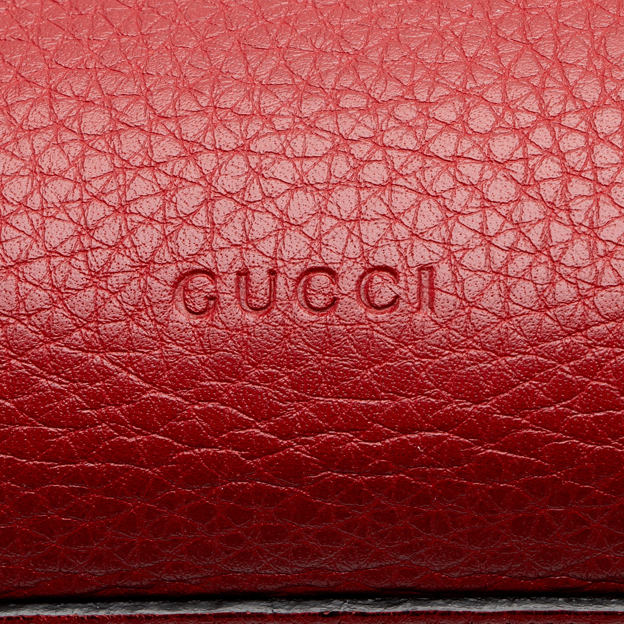 Gucci Grained Leather GG Marmont Large Flap Shoulder Bag