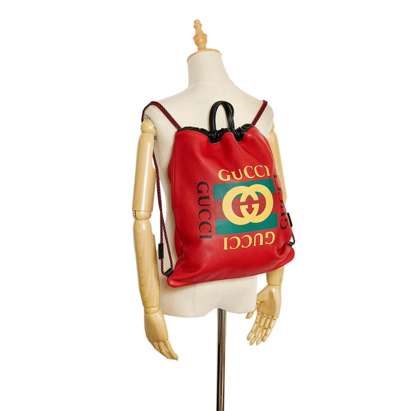 Gucci Gucci Logo Backpack (SHG-WNOeip)