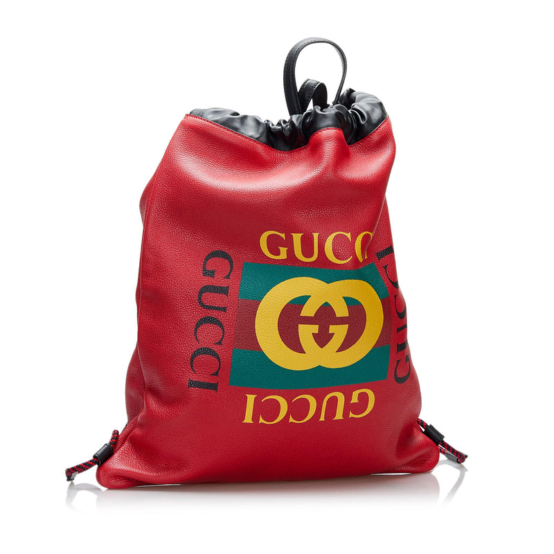 Gucci Gucci Logo Backpack (SHG-WNOeip)