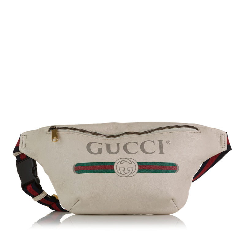 Gucci white outlet waist bag