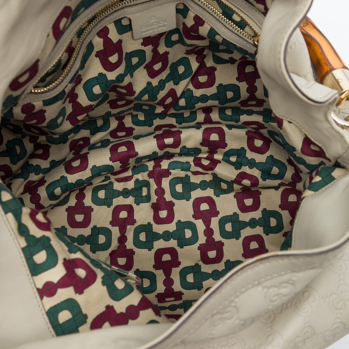 Gucci Guccissima Bamboo Peggy Satchel