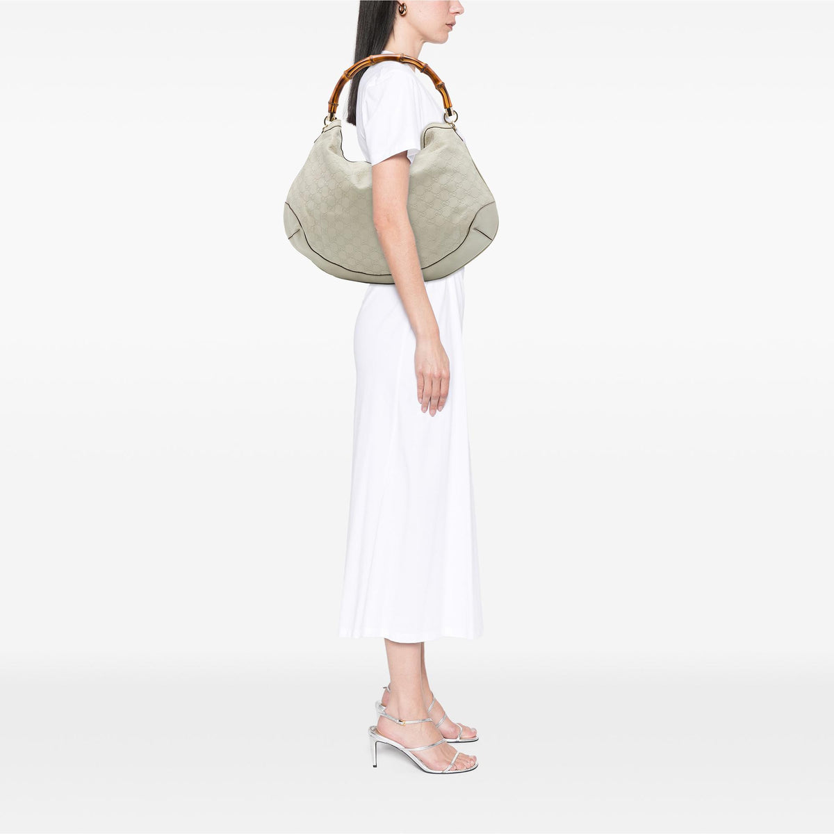 Gucci Guccissima Bamboo Peggy Satchel