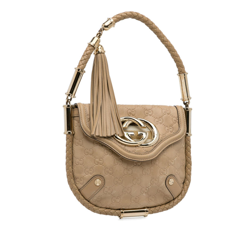 Gucci Guccissima Britt Shoulder Bag (SHG-FQ733L)