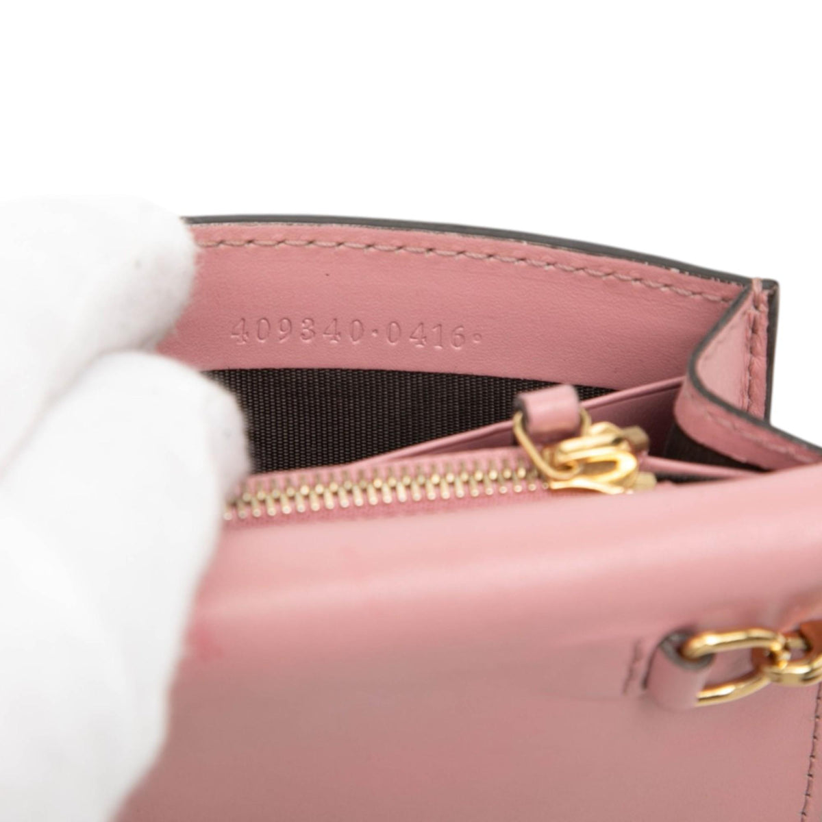 Gucci Guccissima Interlocking G Wallet on Chain