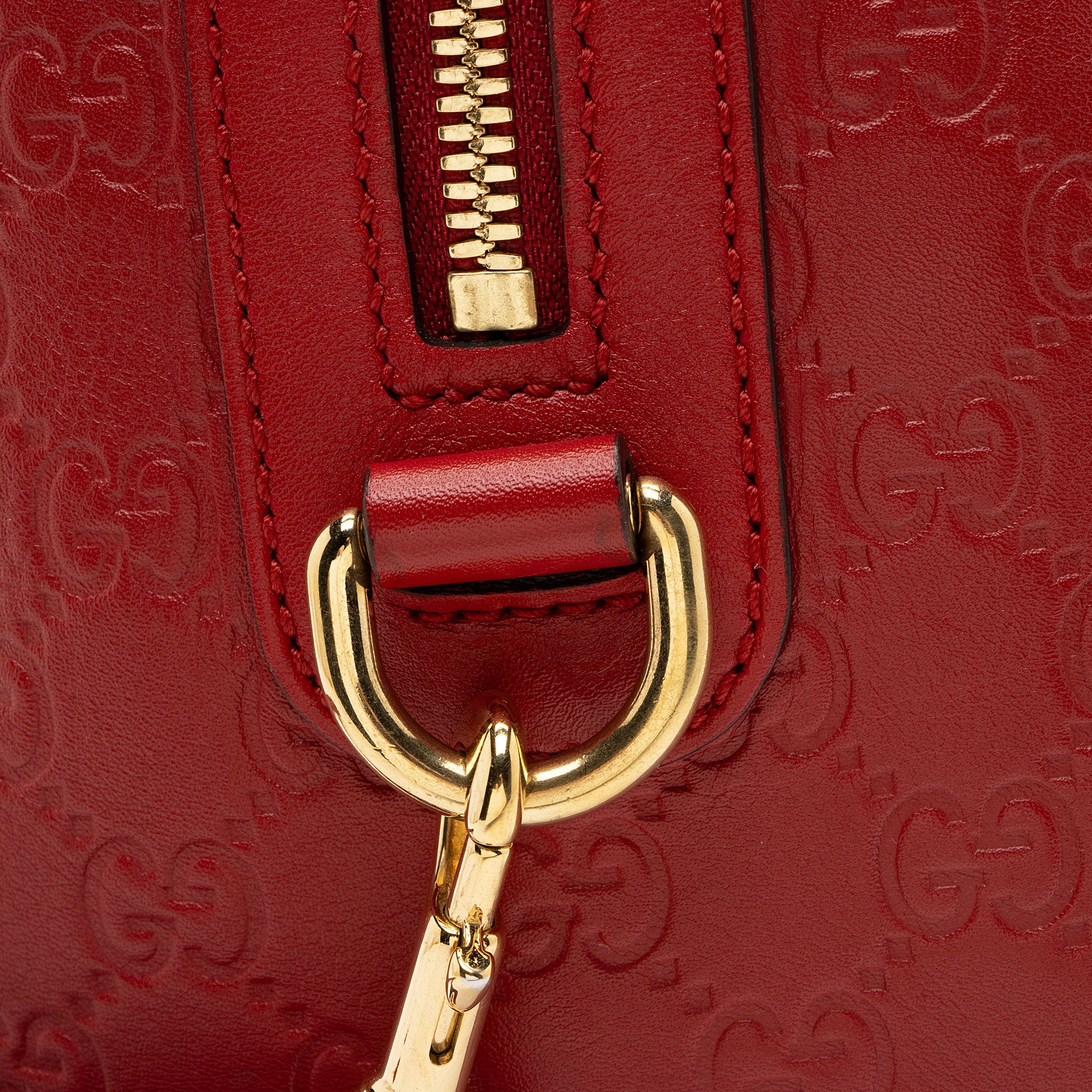Gucci Guccissima Leather Boston Bag