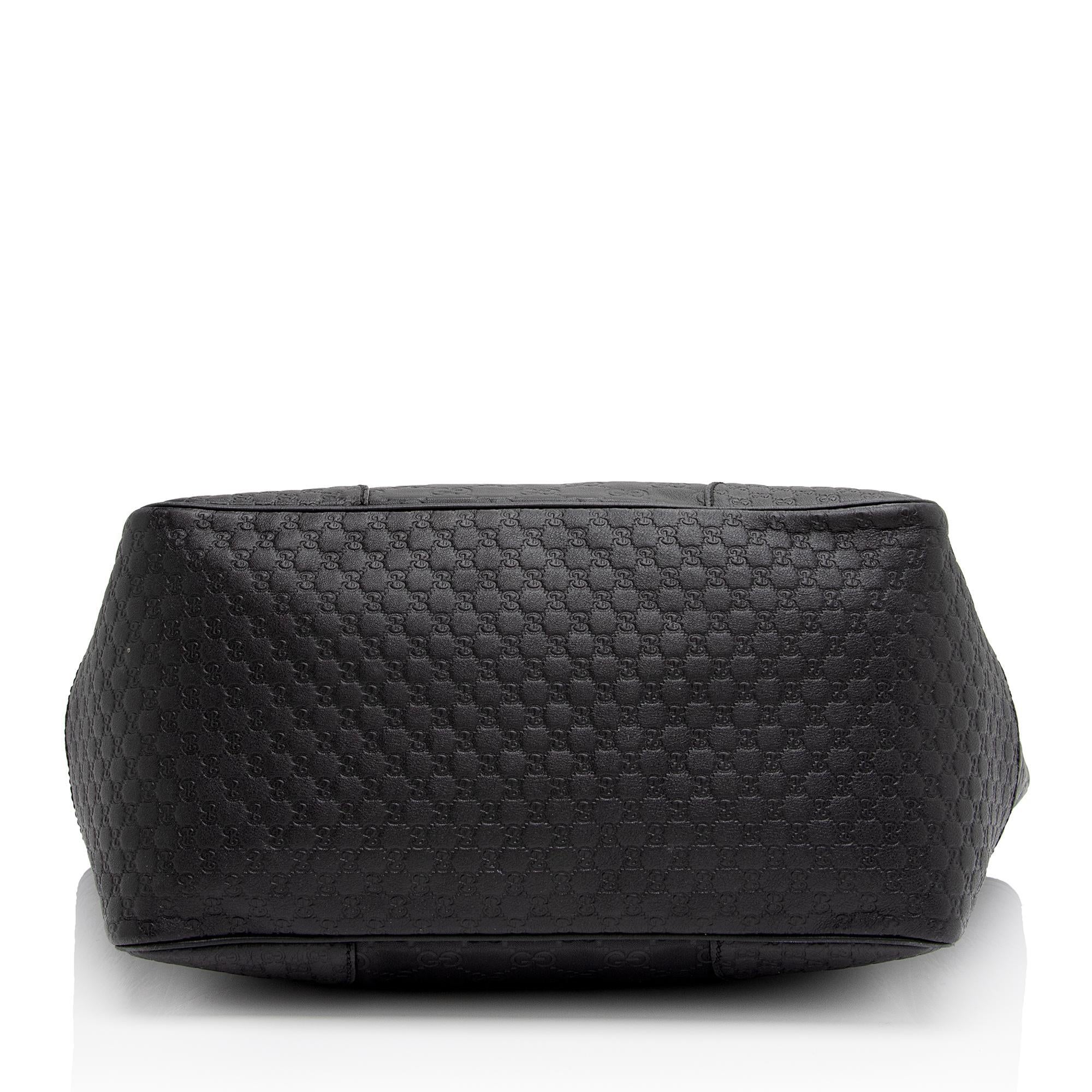 Gucci Guccissima Leather Bree Zip Medium Tote (SHF-Y3wwCh)