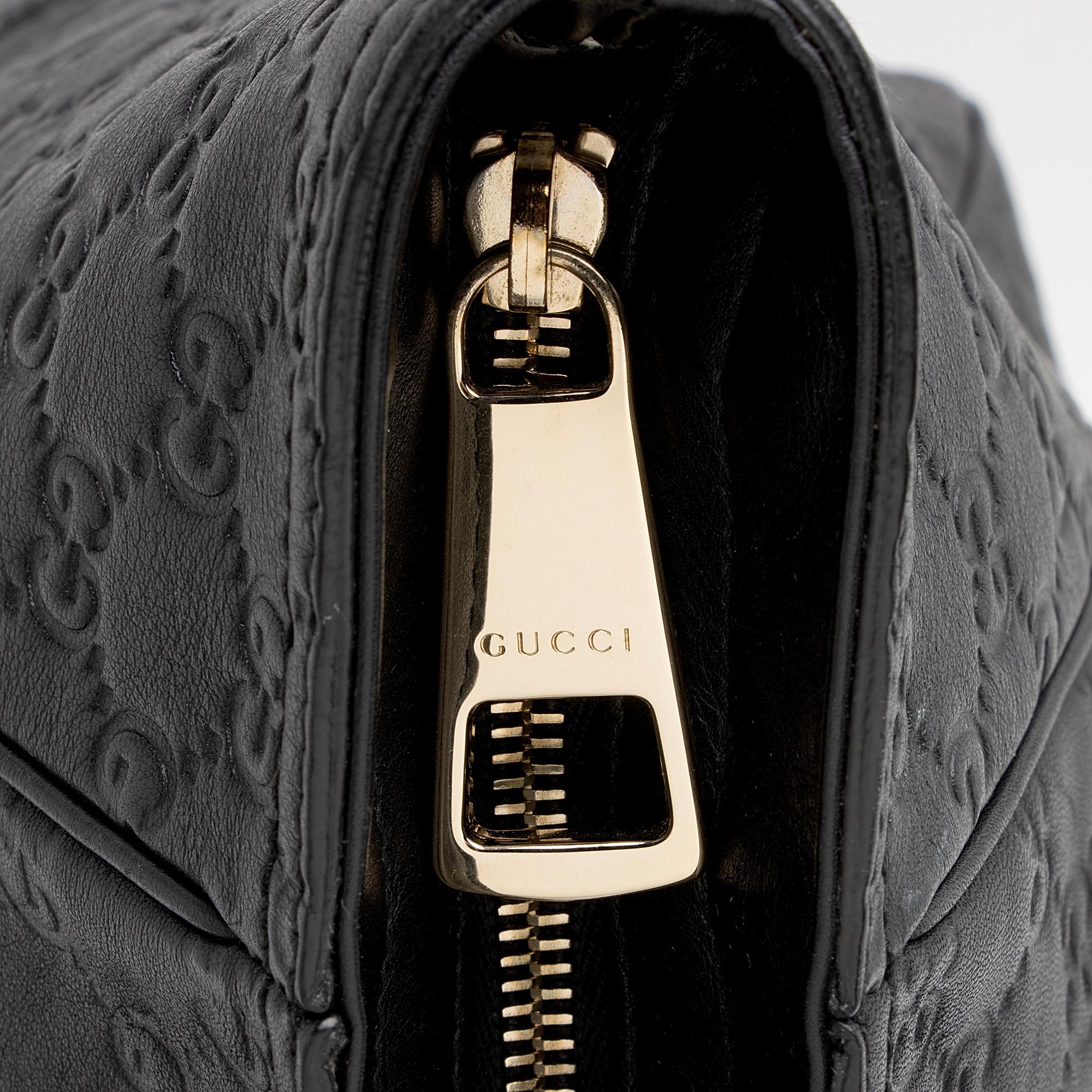 Gucci Guccissima Leather Bree Zip Medium Tote (SHF-Y3wwCh)