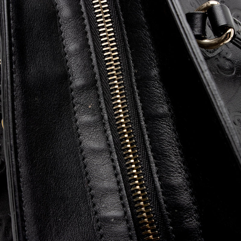 Gucci Guccissima Leather Bree Zip Medium Tote (SHF-Y3wwCh)