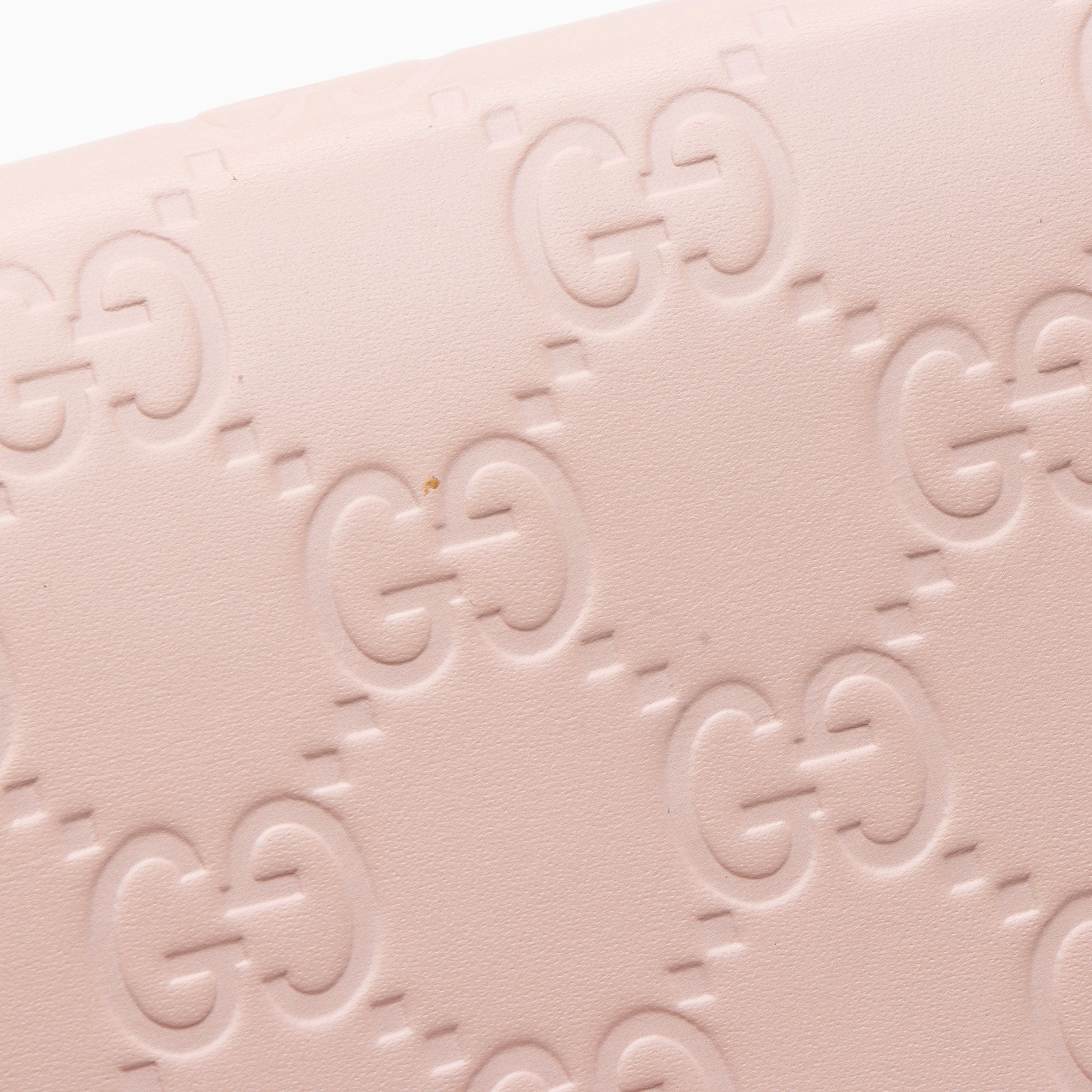 Gucci Guccissima Leather Crystal Cat Card Case (SHF-hencsi)