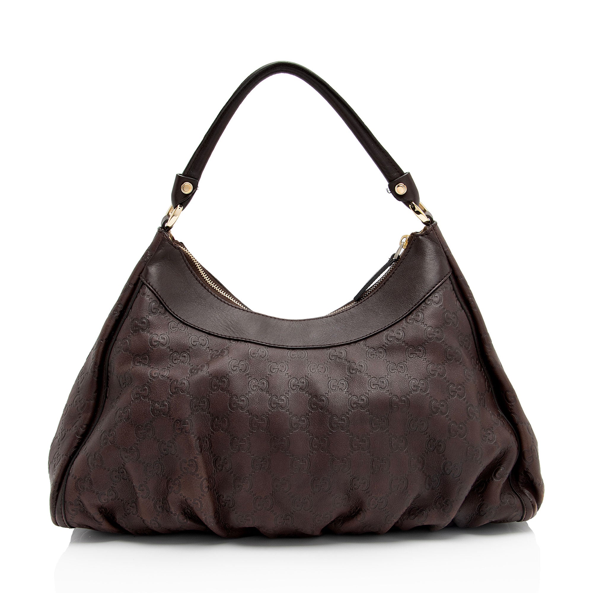 Gucci Guccissima Leather D Ring Medium Hobo (SHF-ppylEJ)