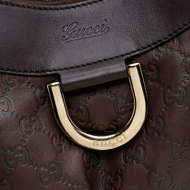 Gucci Guccissima Leather D Ring Medium Hobo SHF ppylEJ LuxeDH