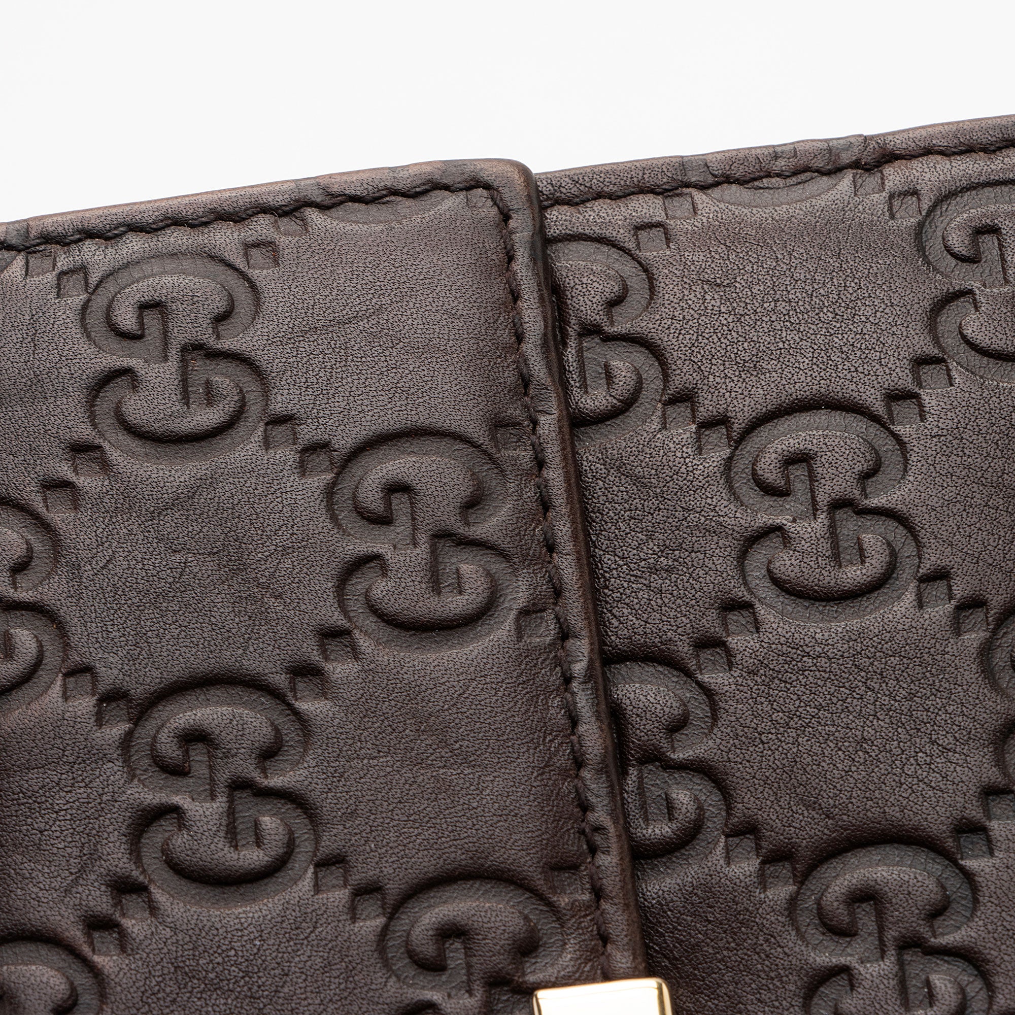Gucci Guccissima Leather Flap Continental Wallet (SHF-CzGm9w)